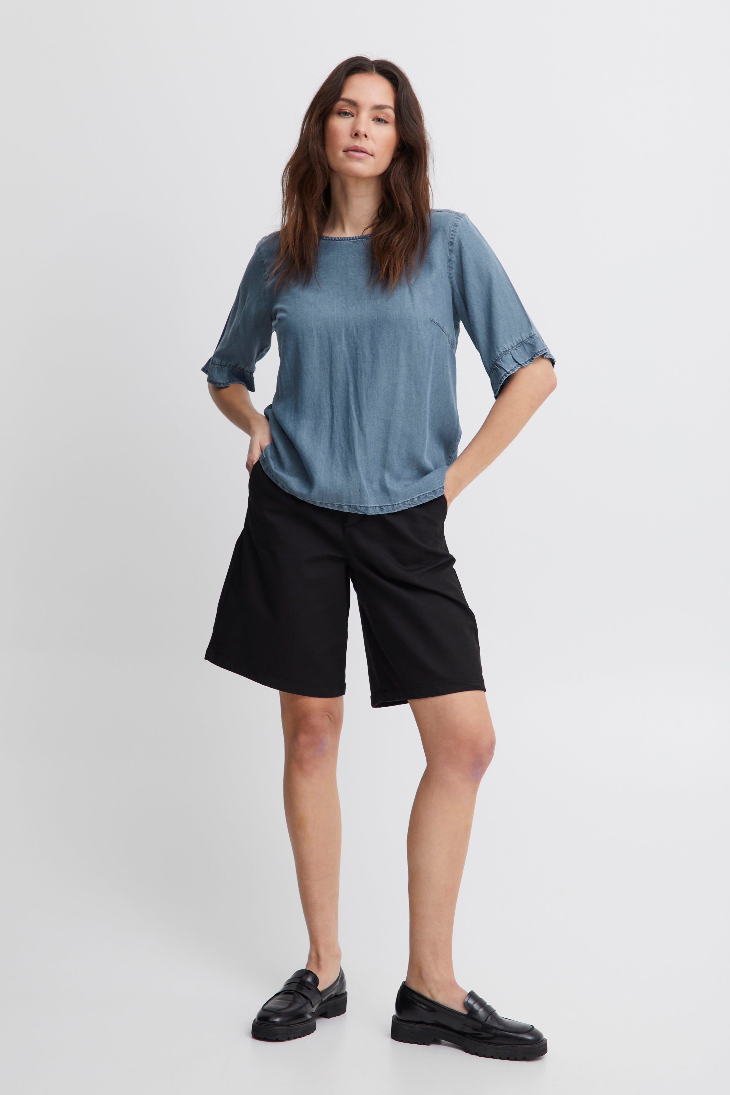 Kurzarm-Bluse LOOKBOOK FRONT 50207364-200008