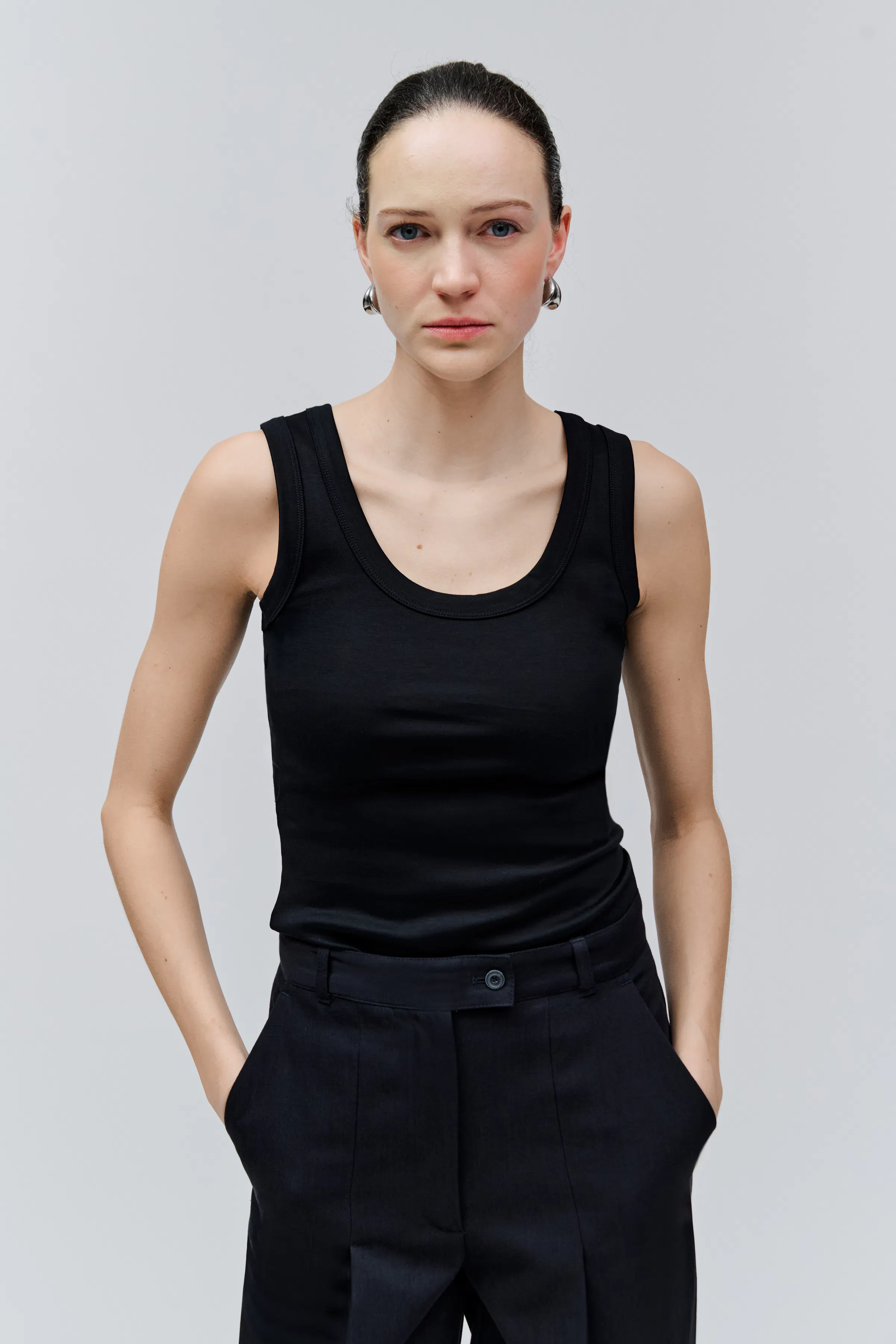 IOFRANCA T-shirt LOOKBOOK FRONT 30600611-BK999