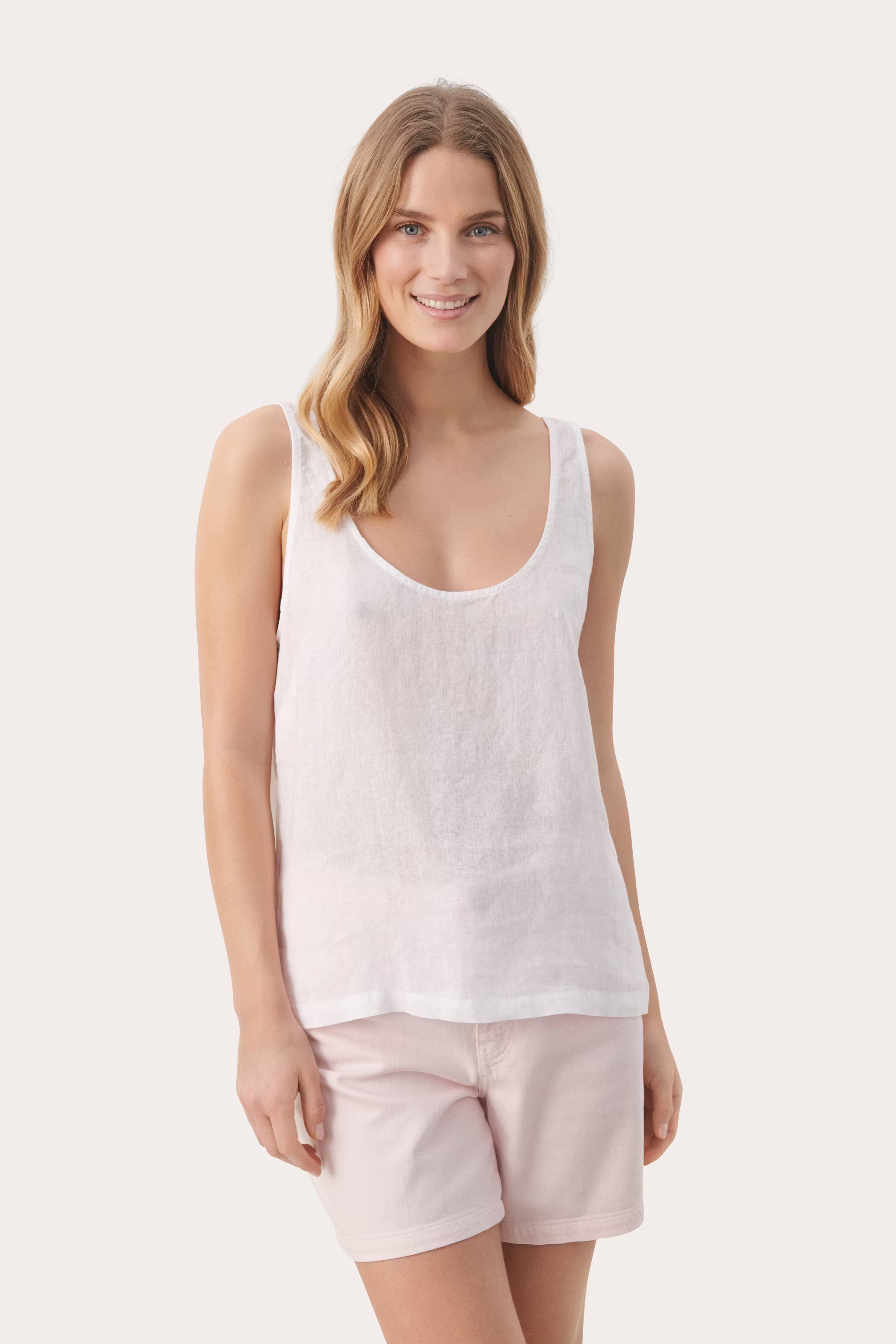 GenelliePW Hørbluse LOOKBOOK FRONT 30308600-110601