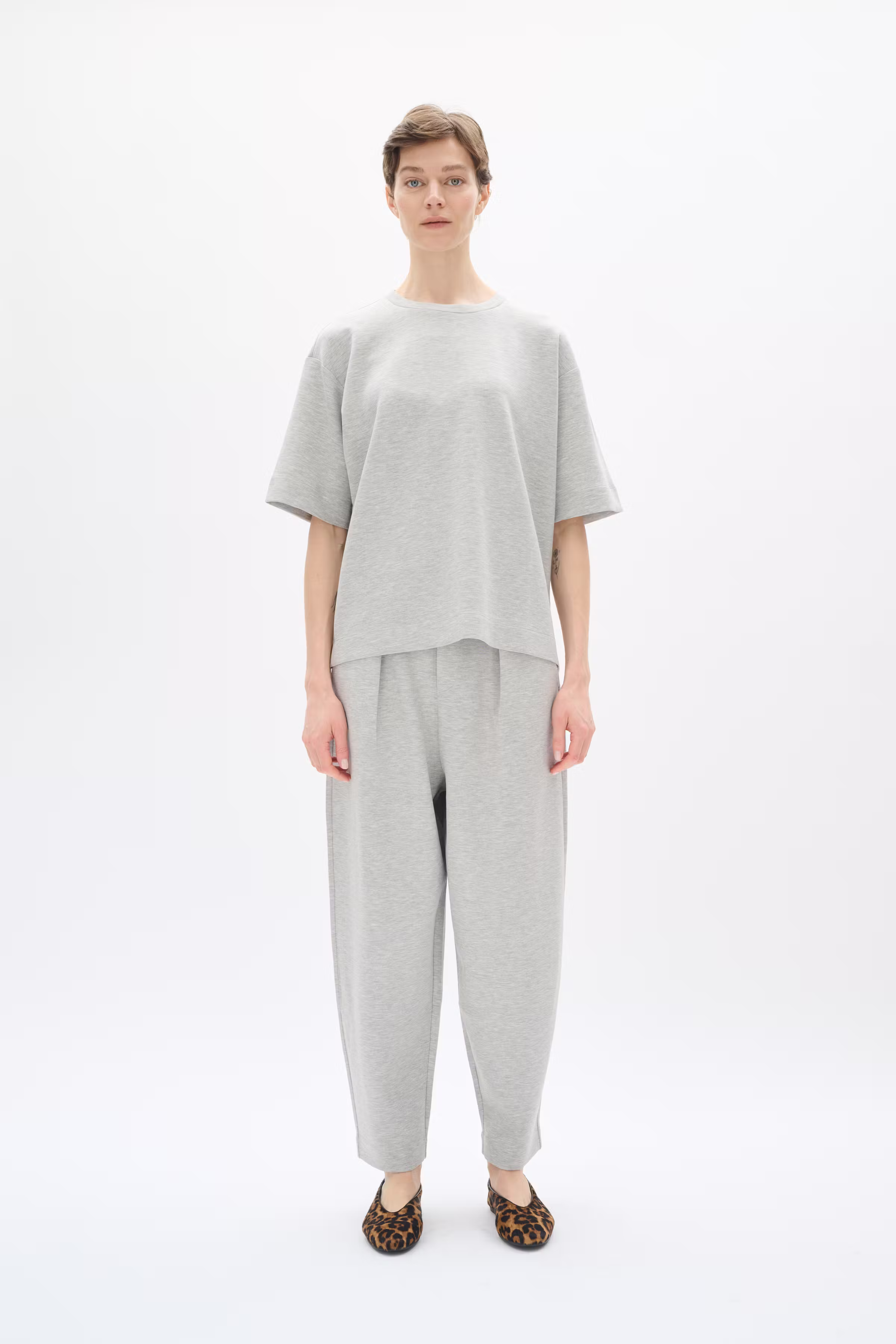 PannieIW Melange Barrel Hose LOOKBOOK FRONT 30110151-1740161