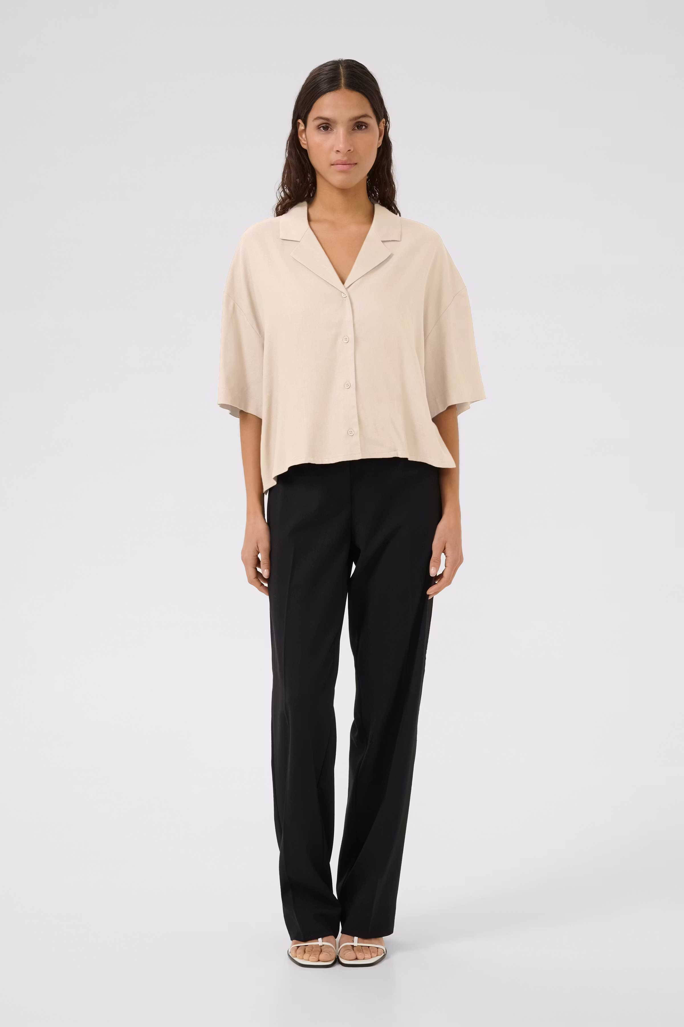 KBVala Shirt in linen blend LOOKBOOK FRONT 10105466-1613101