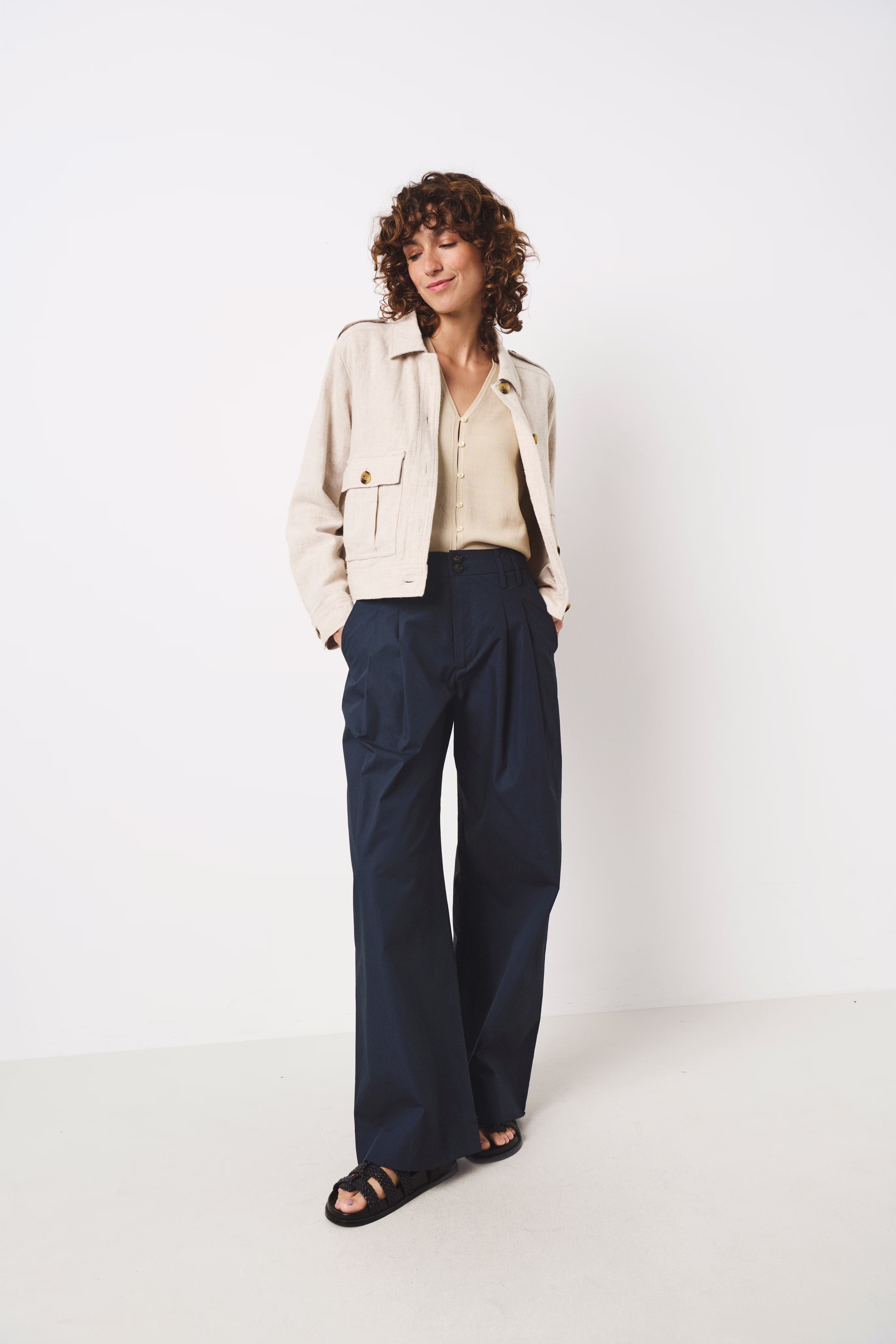 NanatiPW Linen Trousers LOCATION NONE 30309385-194109