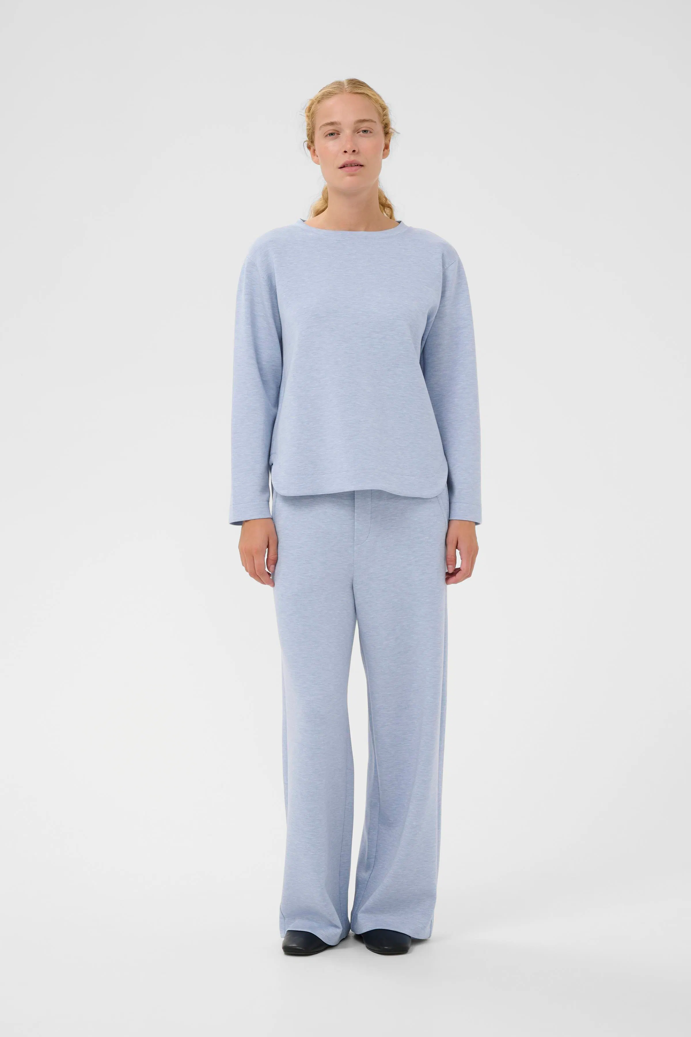 GincentIW Melange Crewneck Sweatshirt LOOKBOOK FRONT 30109922-1640221