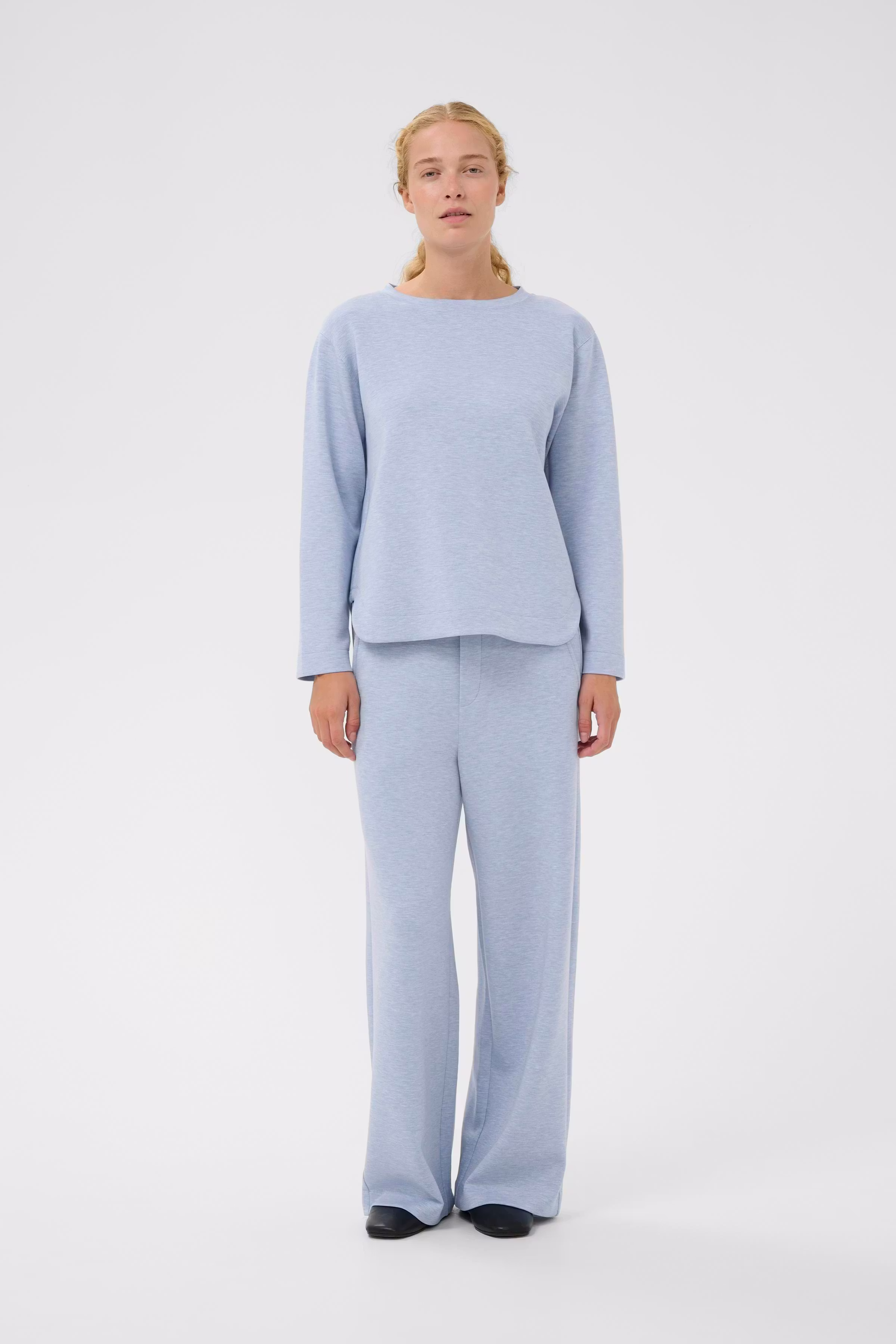 GincentIW Melange Crewneck Sweatshirt LOOKBOOK FRONT 30109922-1640221