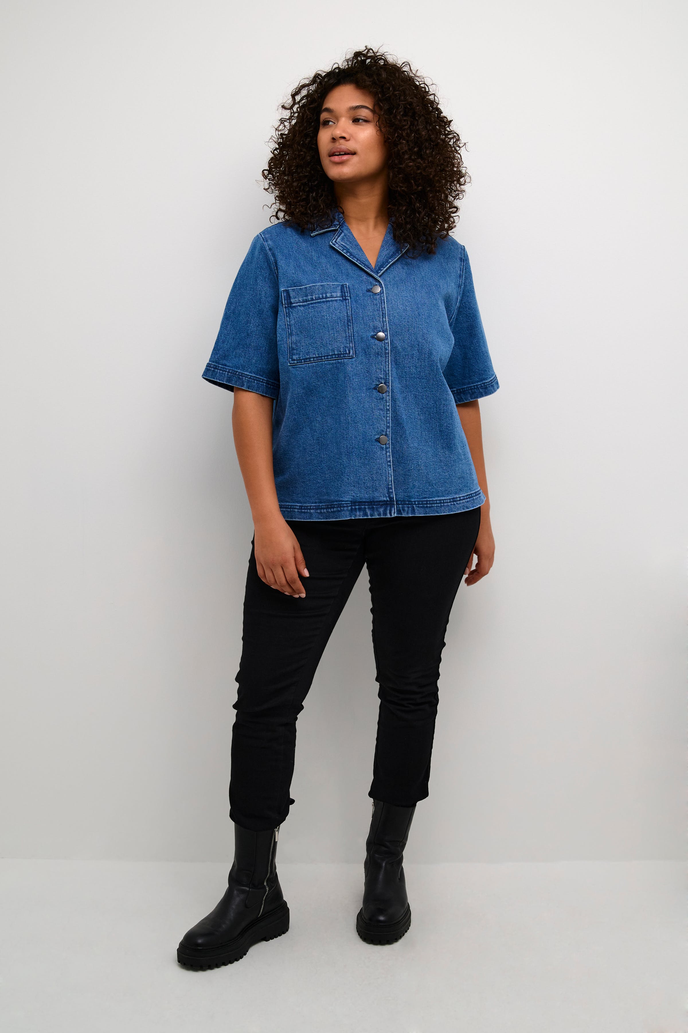 KCnicole Denim Overhemd LOOKBOOK FRONT 10582511-103168