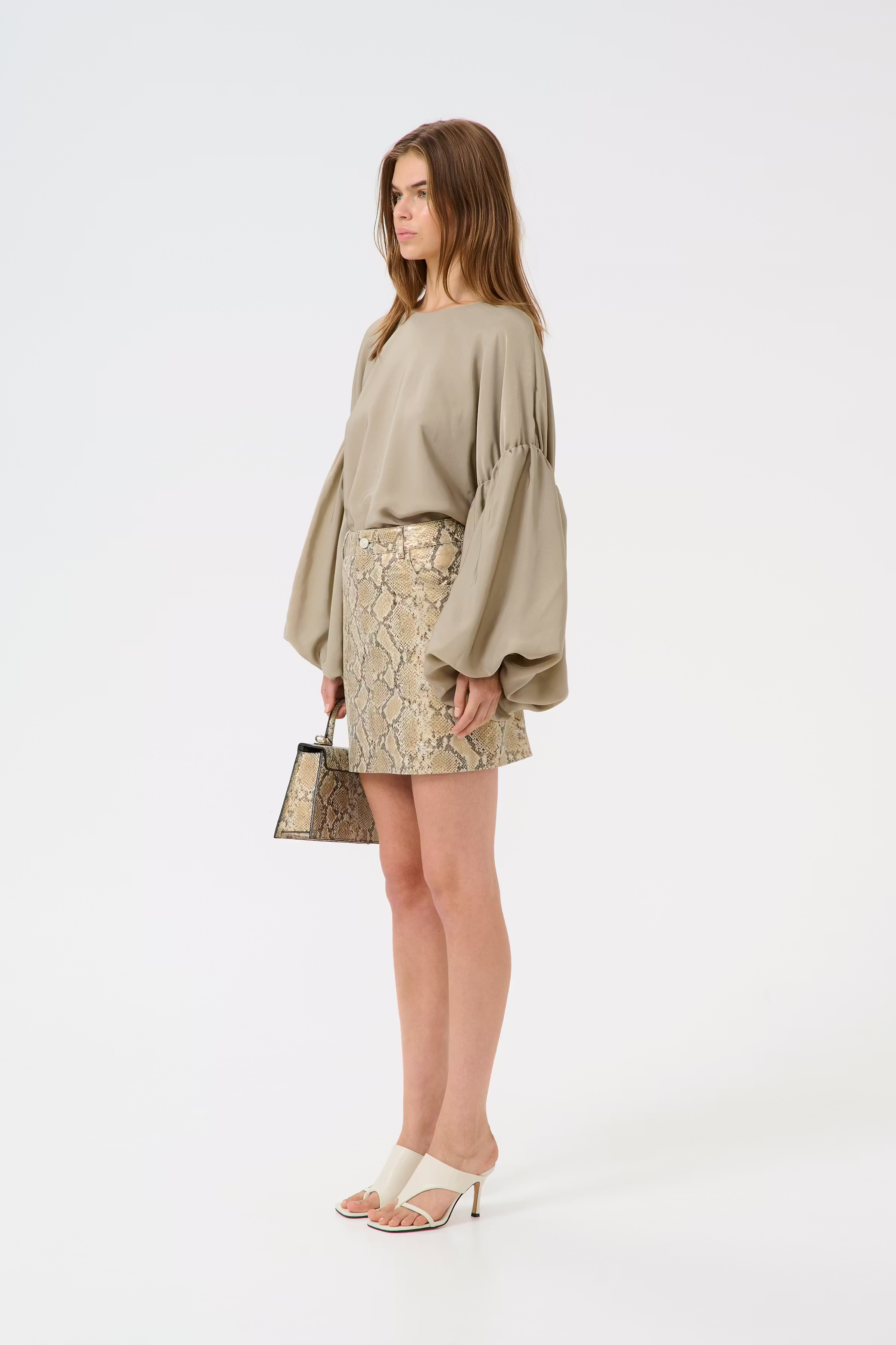 GZfeliza Leren rok LOOKBOOK FRONT 10910159-107572