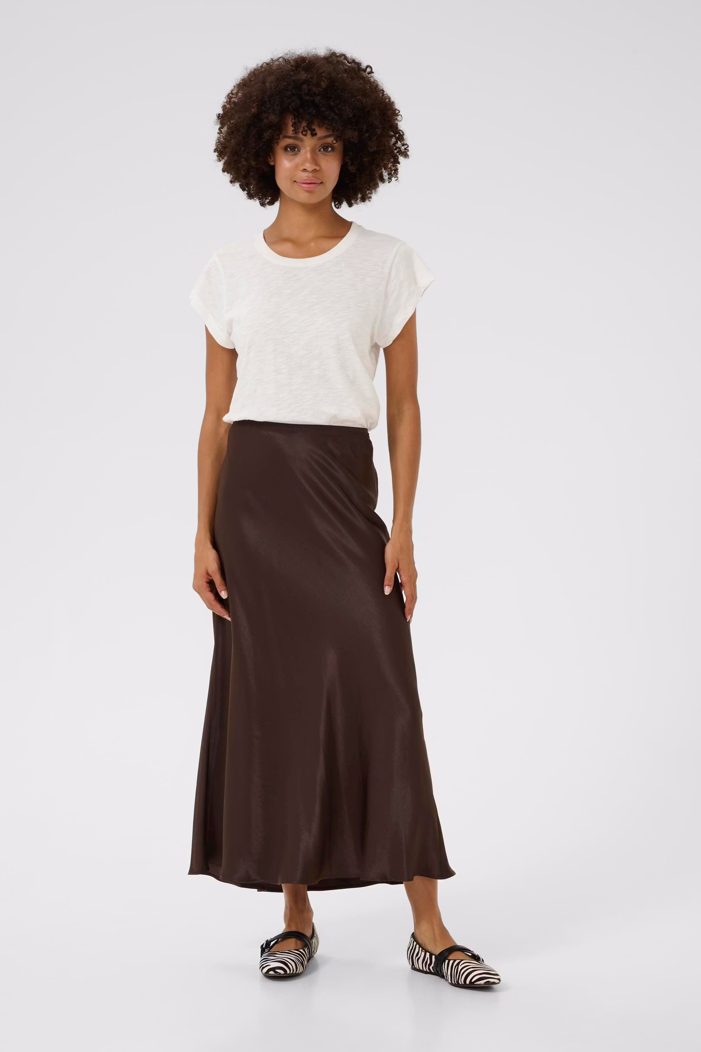 CUmollie Satin skirt LOOKBOOK FRONT 50112294-190915