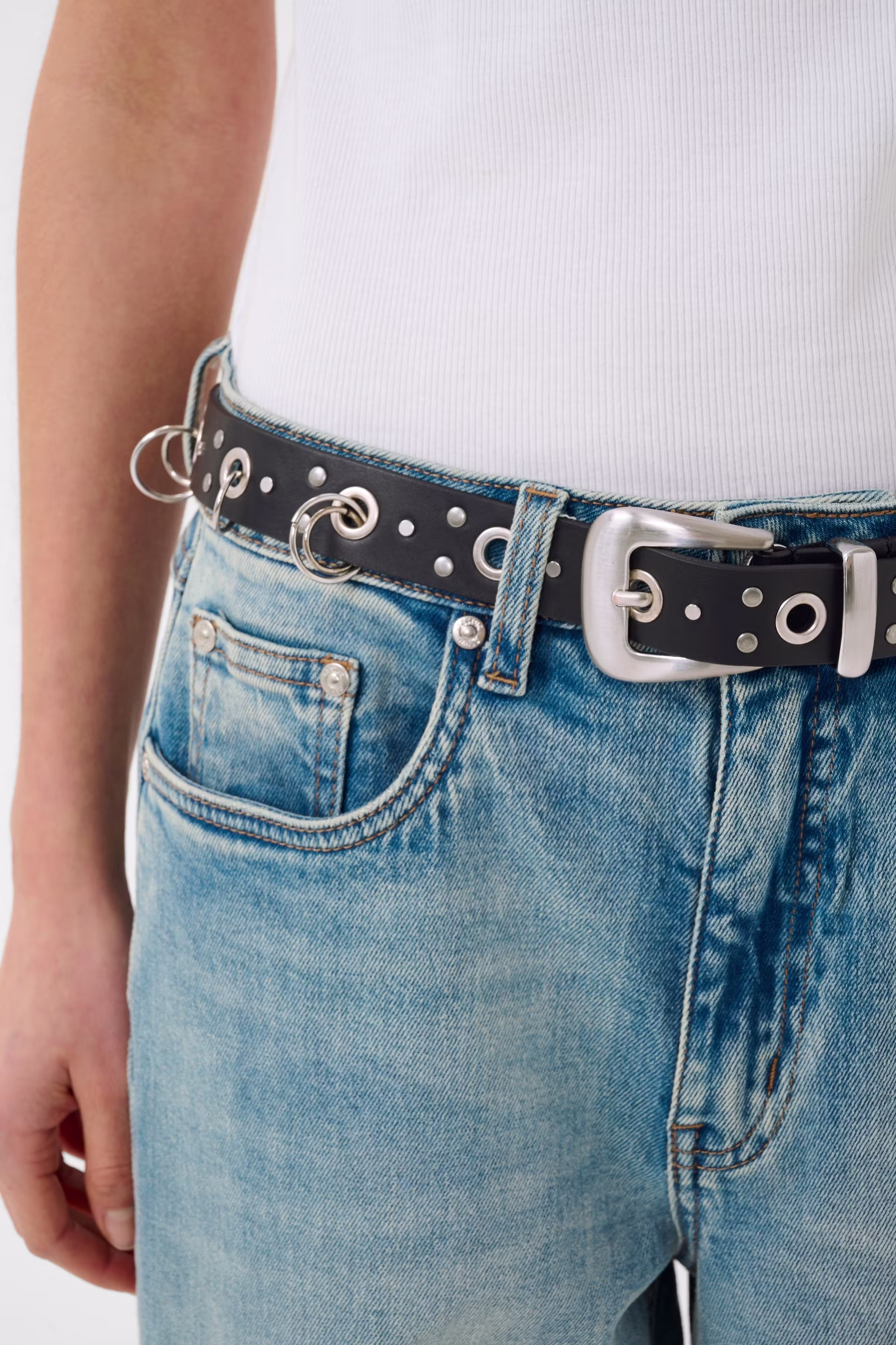 GZnitzy Leren riem LOOKBOOK DETAIL 10911360-100017
