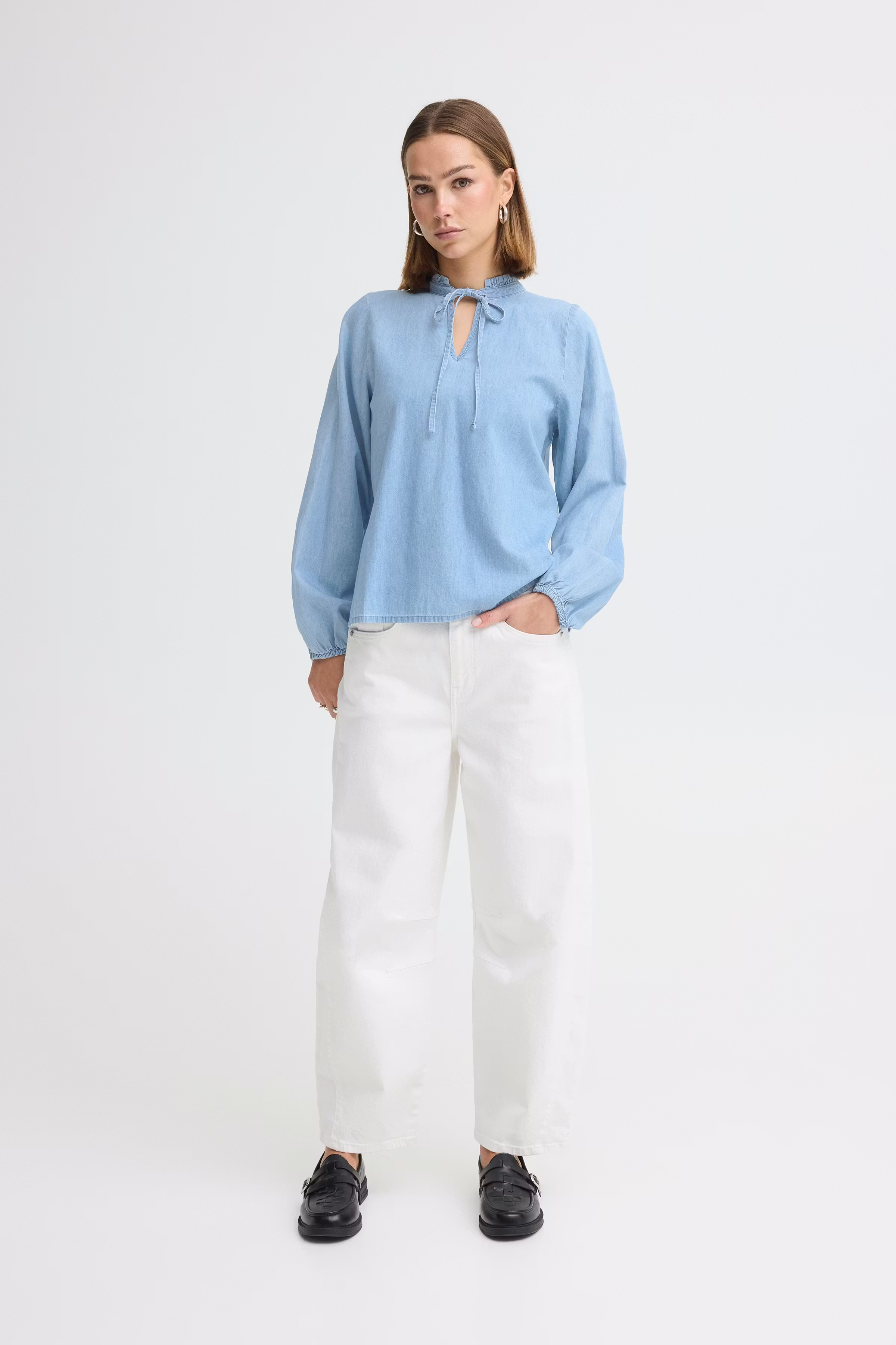 IHBARCY Bluse LOOKBOOK FRONT 20125666-200343