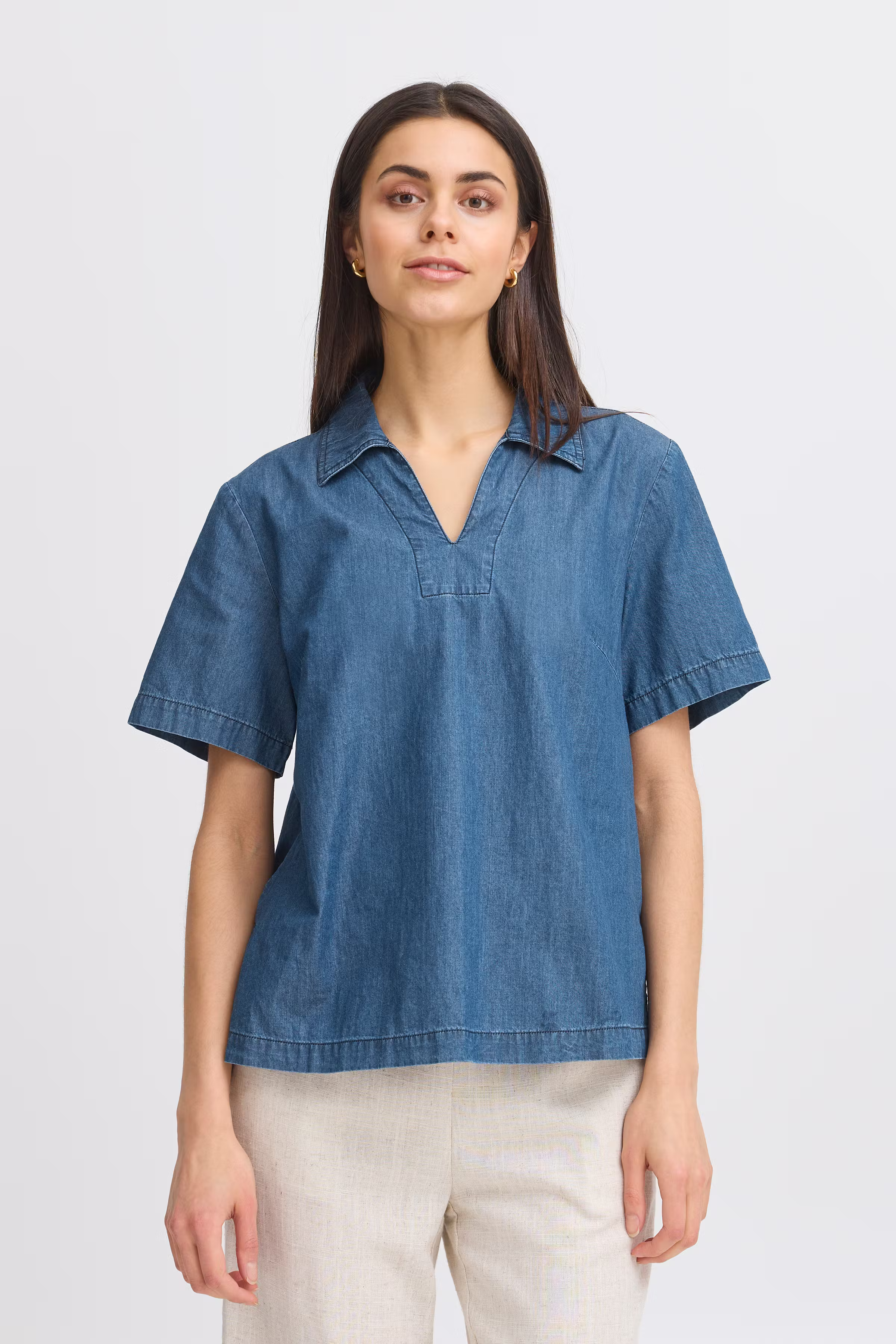 FRKINDRA Skjorte LOOKBOOK FRONT 20615749-200077