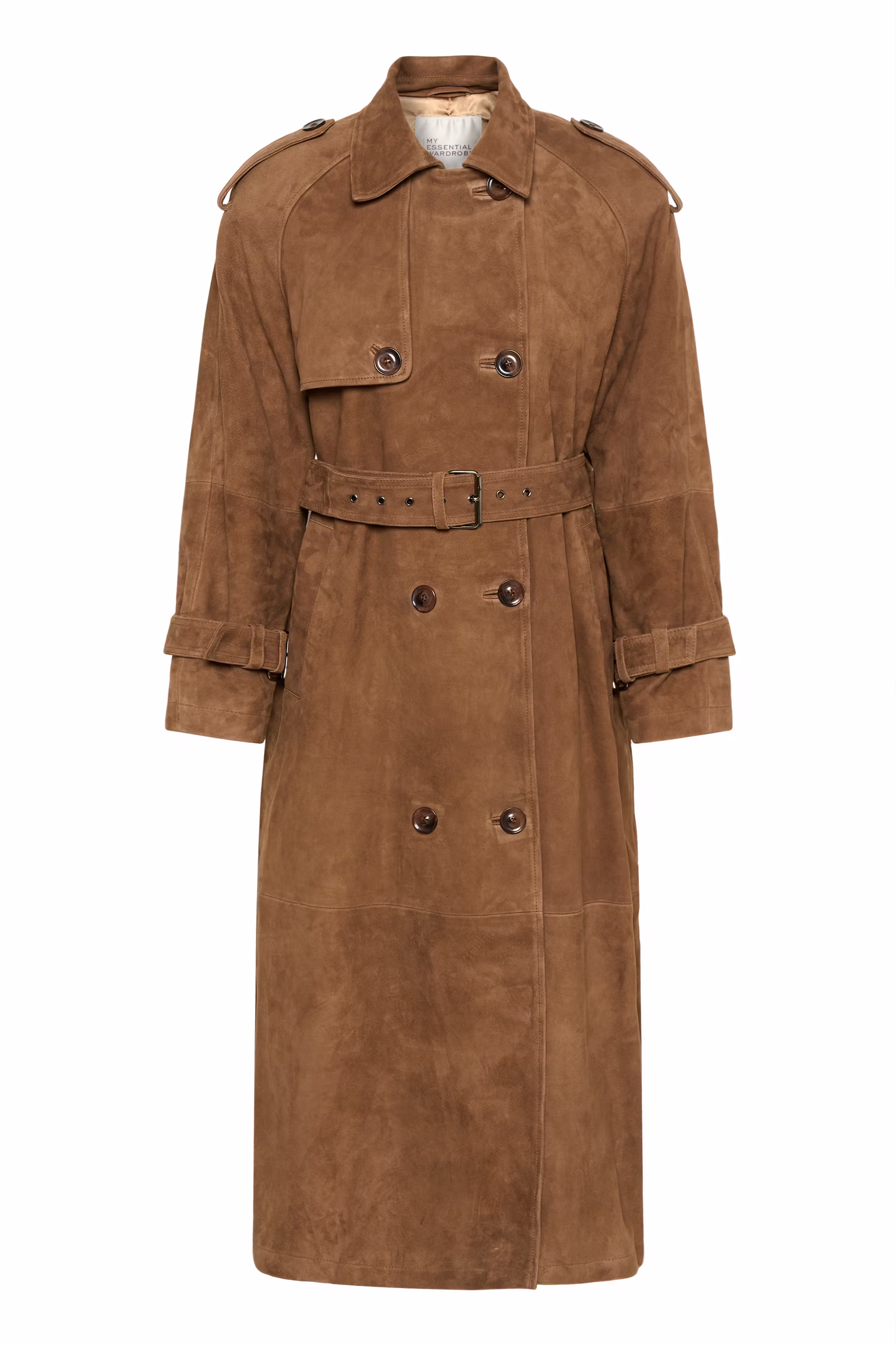 TaraMW Suede Trenchcoat PACK FRONT 10704830-108673