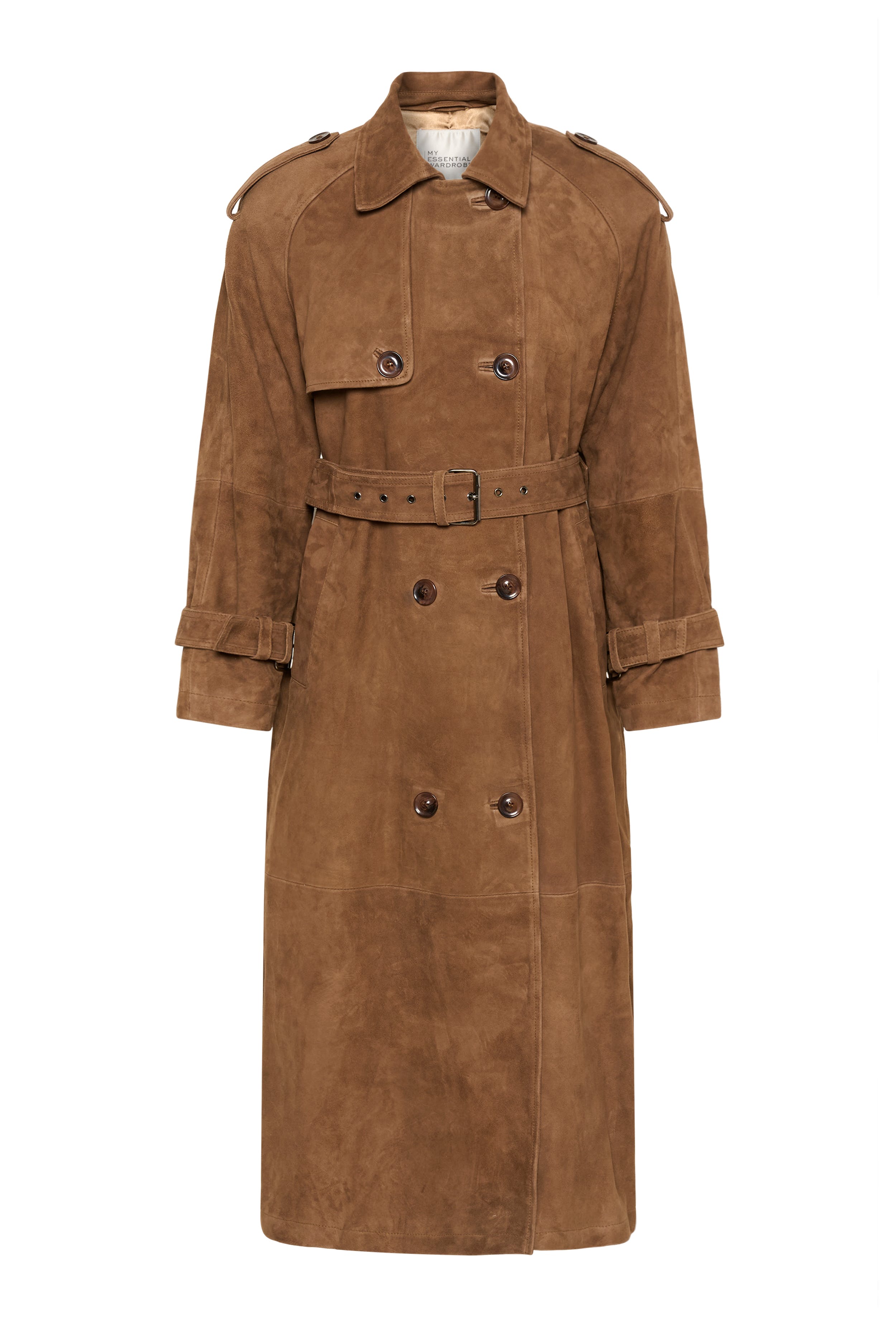 TaraMW Suede Trenchcoat PACK FRONT 10704830-108673