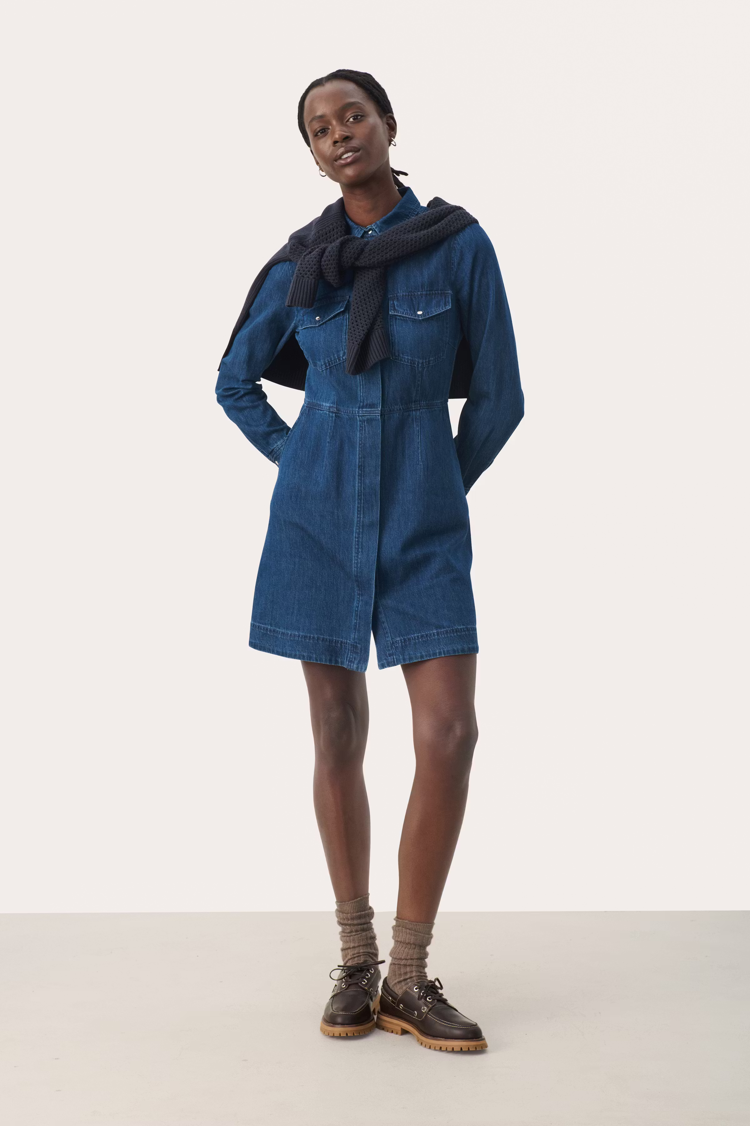 FrejaPW Denim Kleid LOOKBOOK BACK 30309544-300145