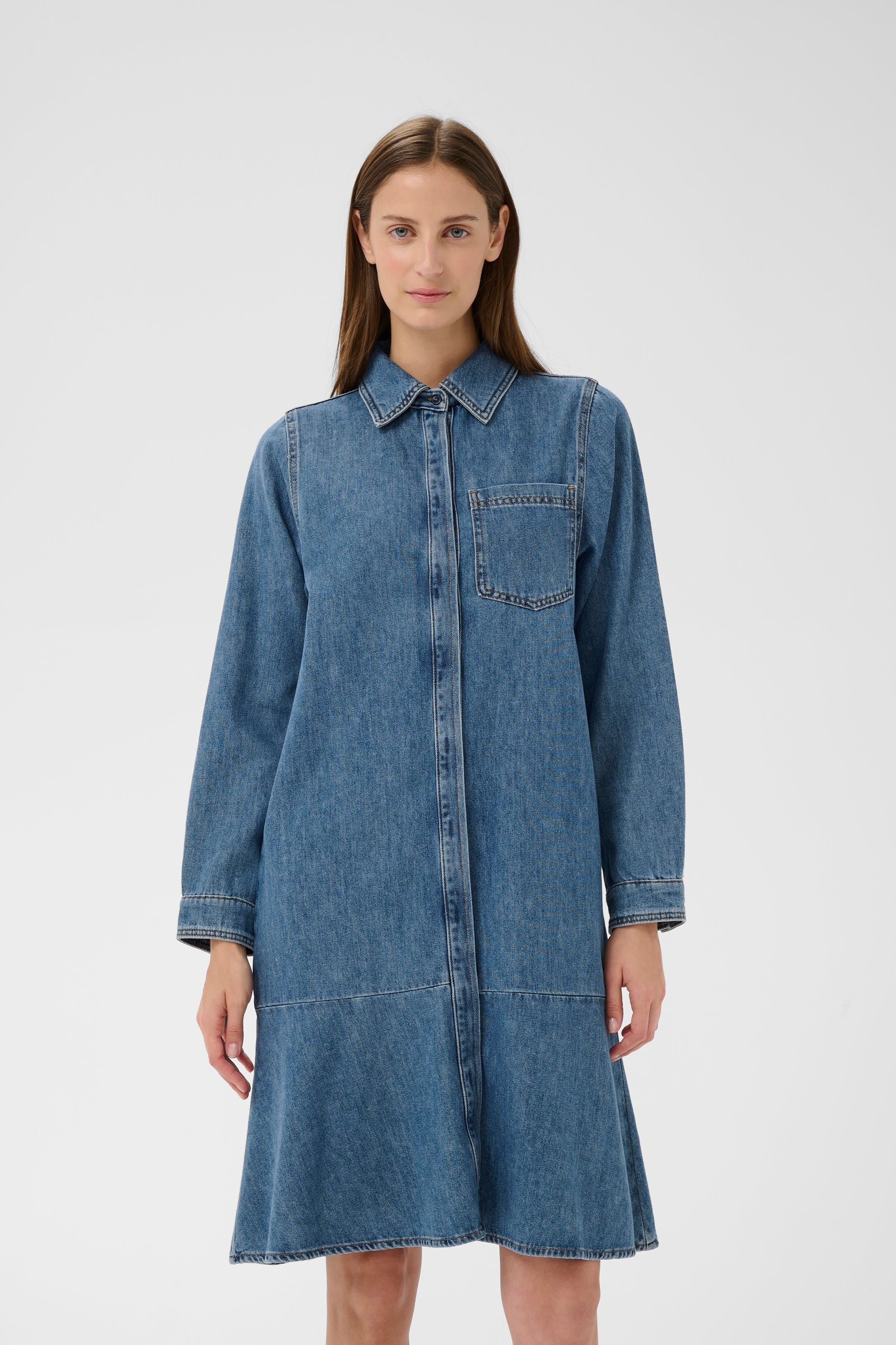 DOPHINAIW Denim Jurk LOOKBOOK FRONT 30112323-900006619