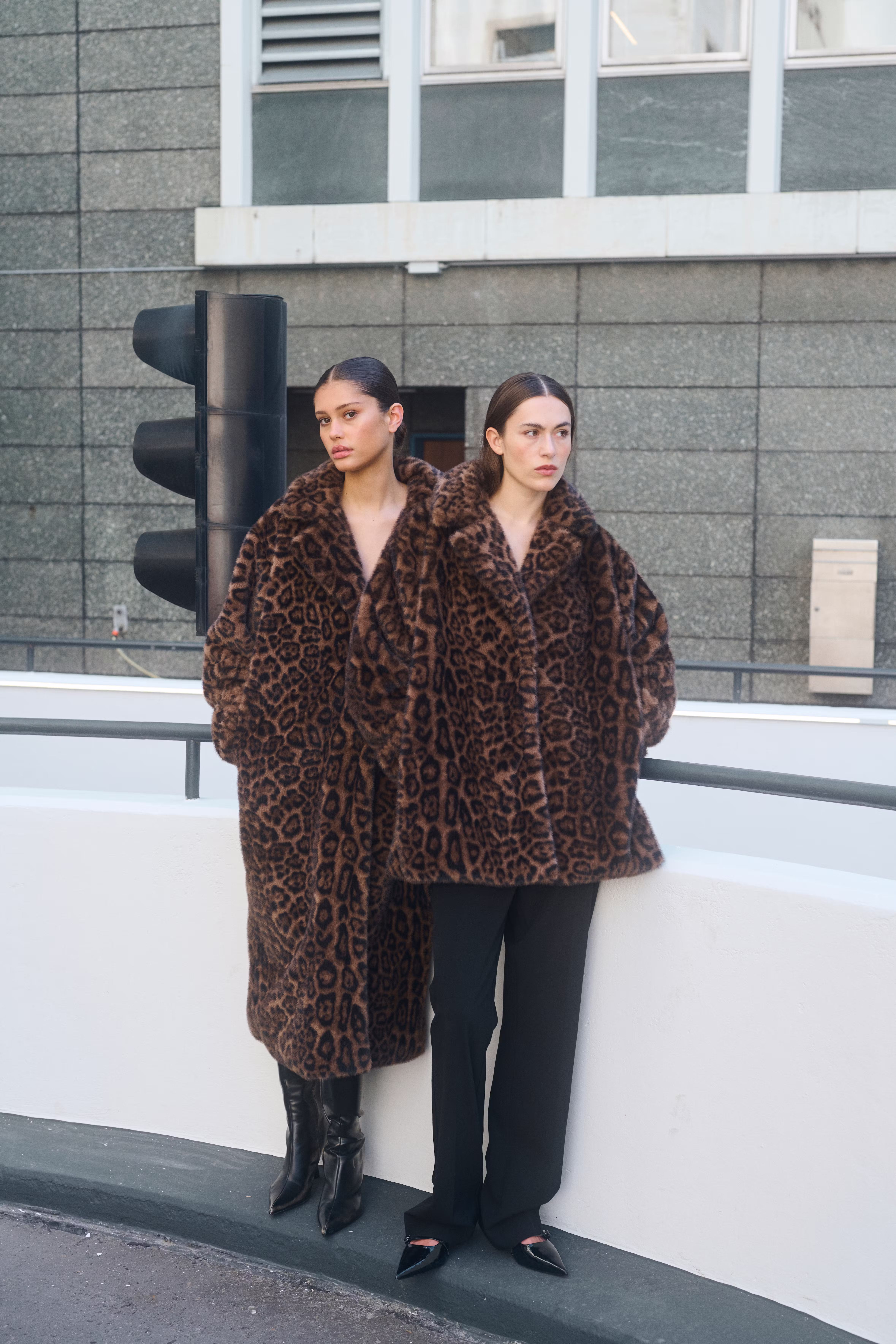 KBTira Leopard Faux Fur jacket LOCATION NONE 10105446-103153