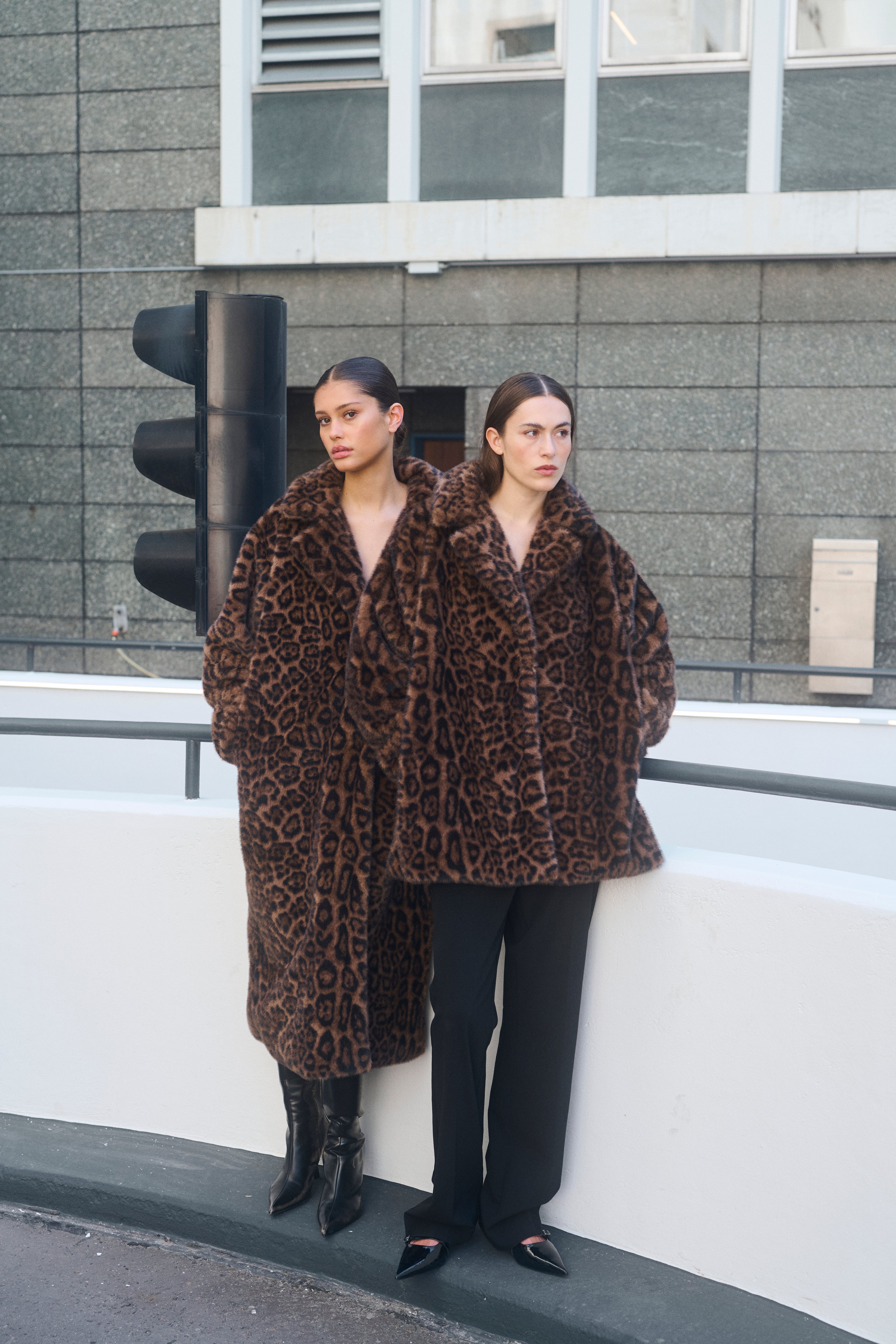 KBTira Leopard Faux Fur jakke LOCATION NONE 10105446-103153