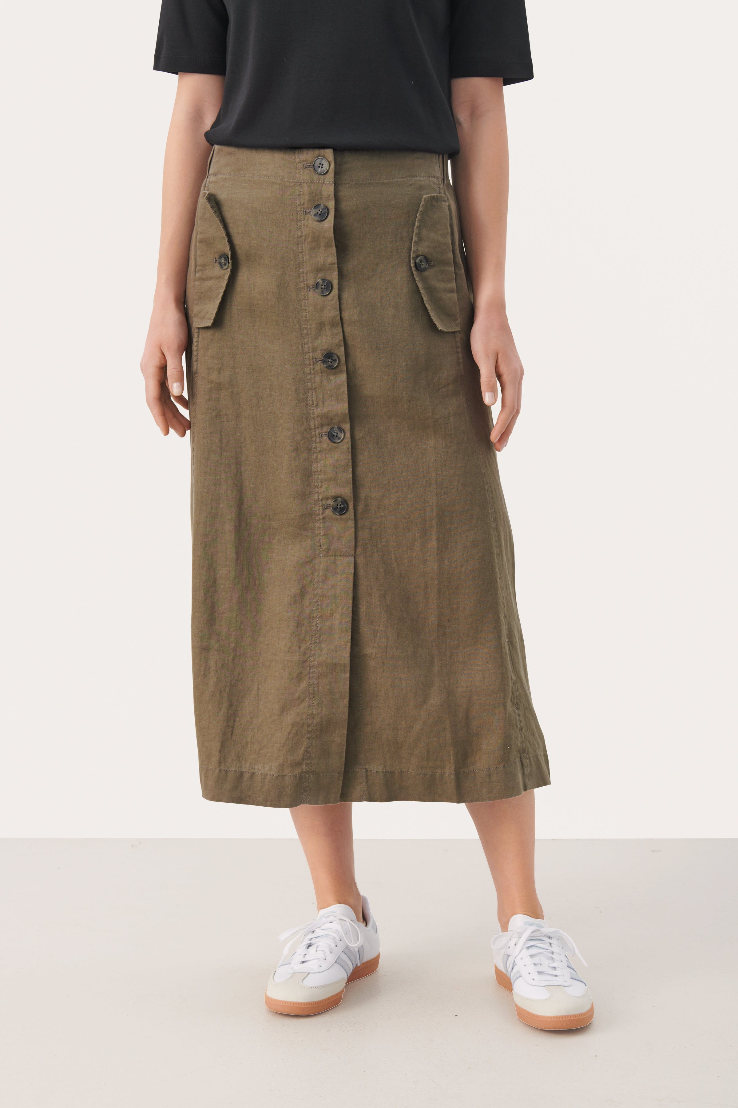 GilsaPW Lange rok LOOKBOOK FRONT 30308583-190820