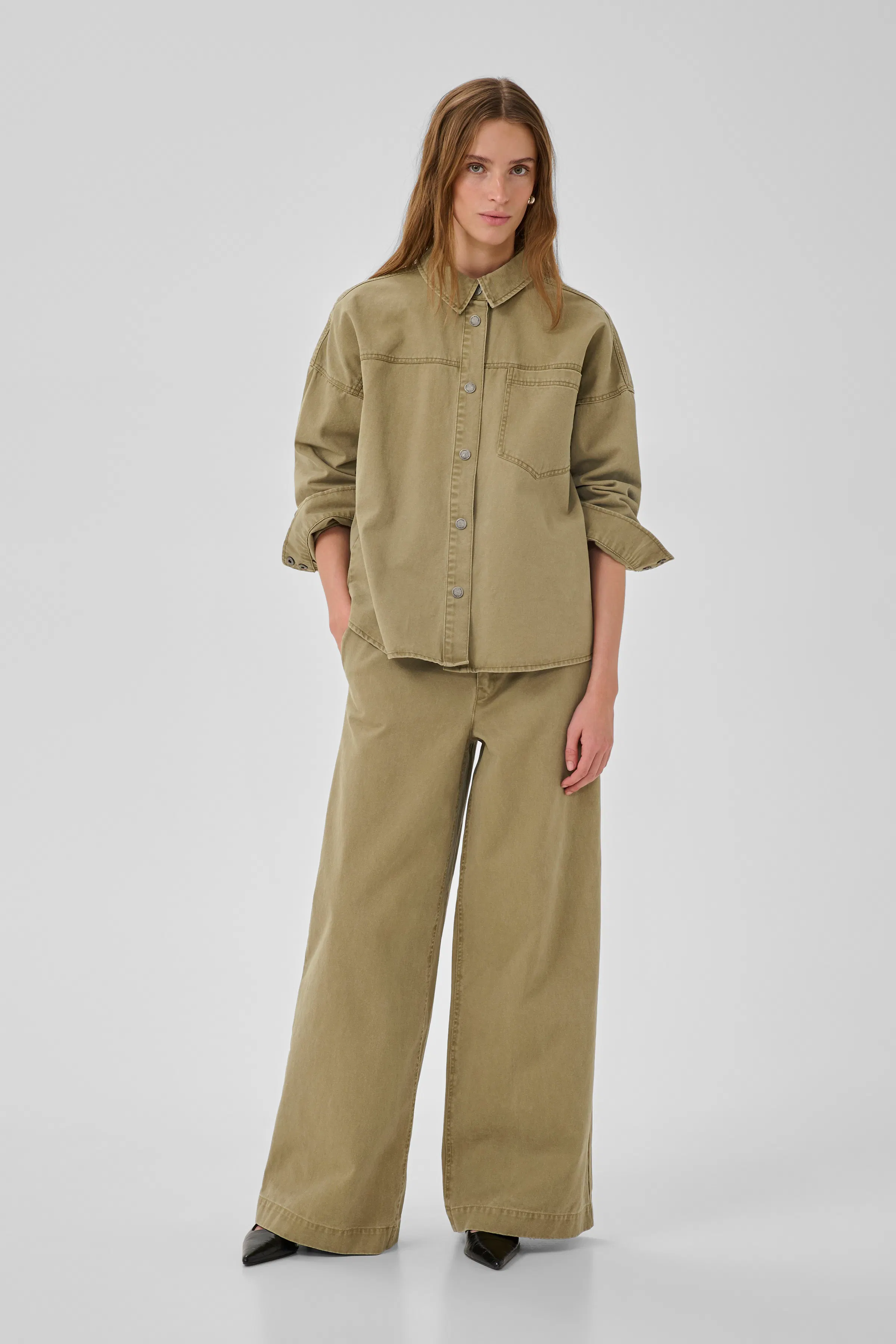 MWLisva Denim shirt LOOKBOOK FRONT 10705438-109138