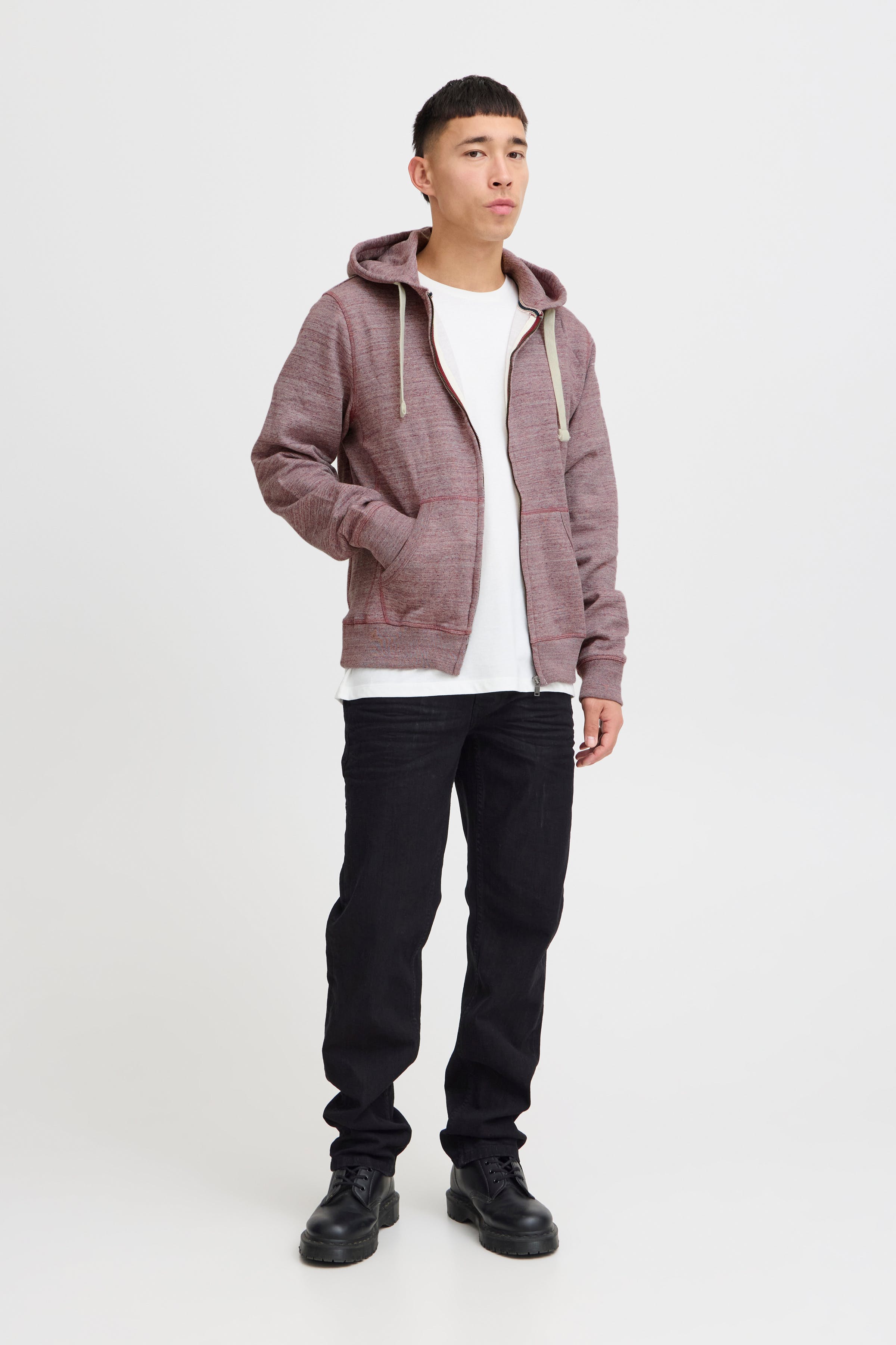 Hoodie med glidelås LOOKBOOK FRONT 20706981-73812