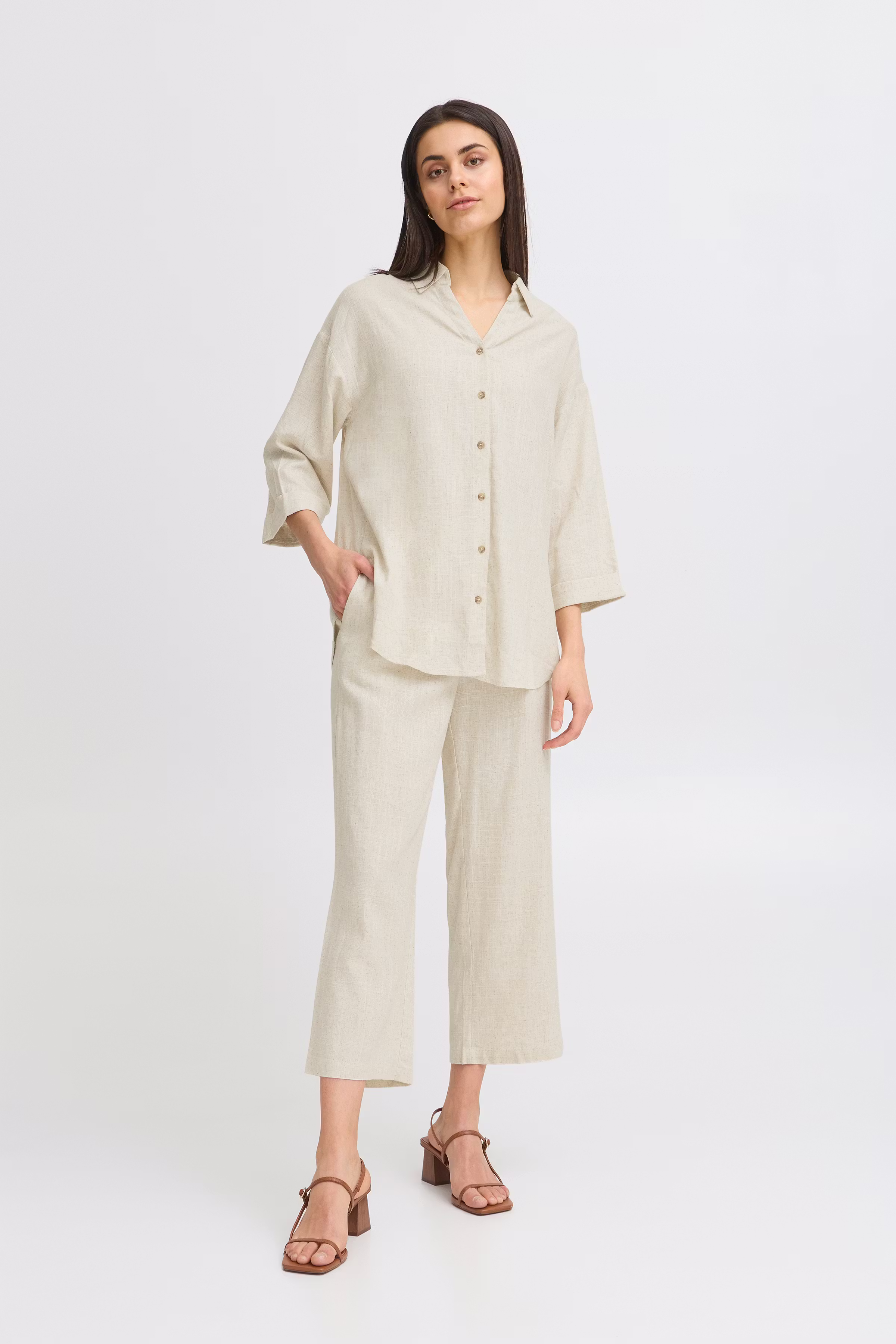 FRJUNA Byxor LOOKBOOK FRONT 20614104-1309051