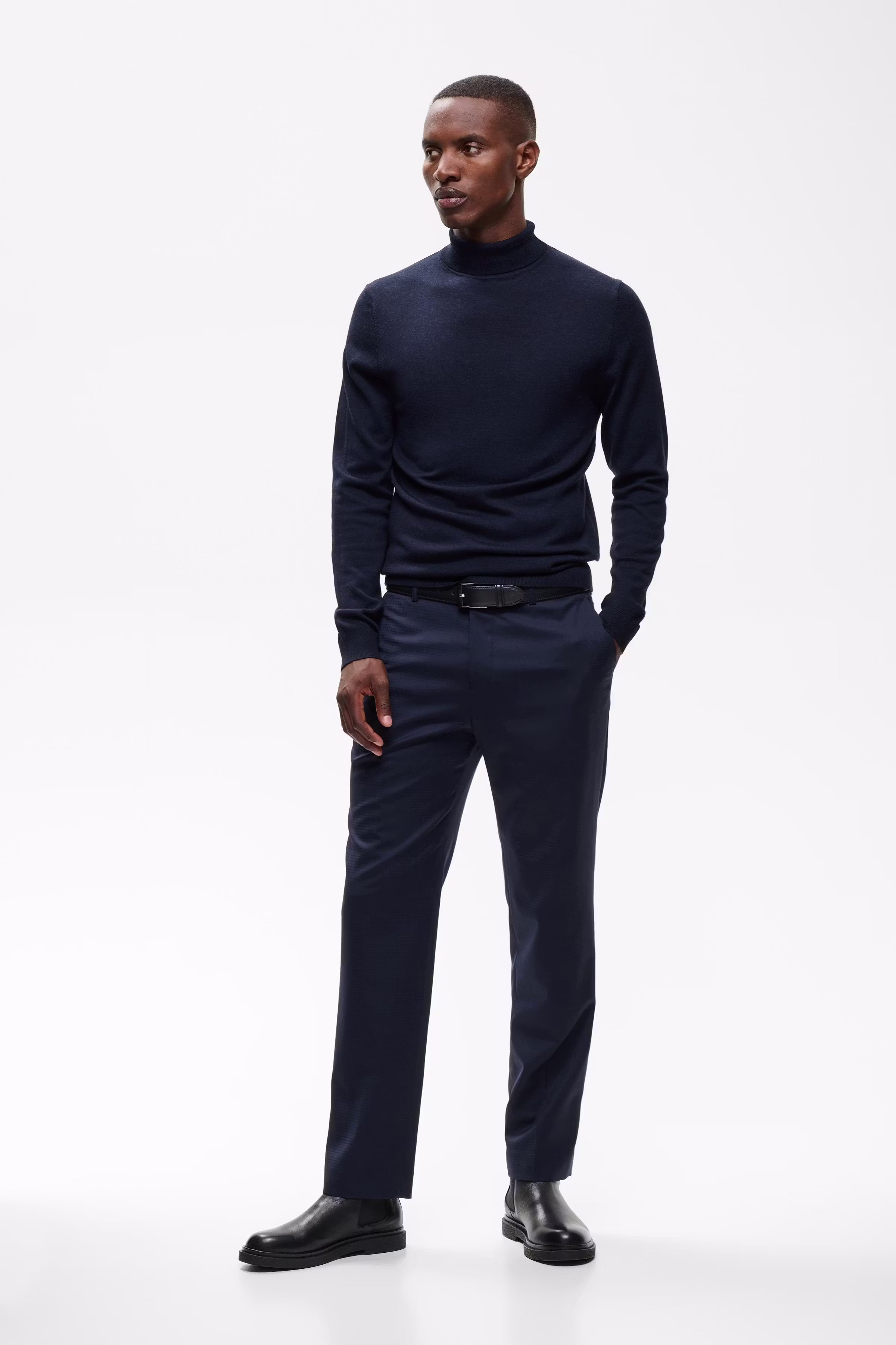 MAparcusman Merino Gerbreide Trui LOOKBOOK FRONT 30204905-1940111