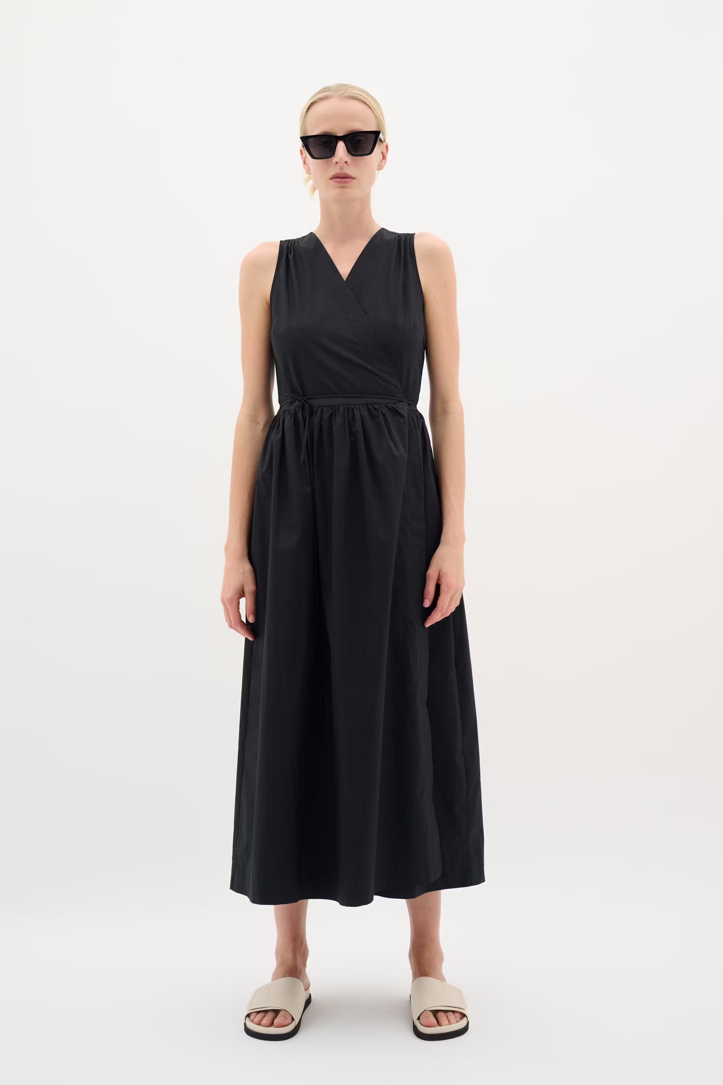 KennaIW Poplin wrap Kleid LOOKBOOK FRONT 30110535-194008