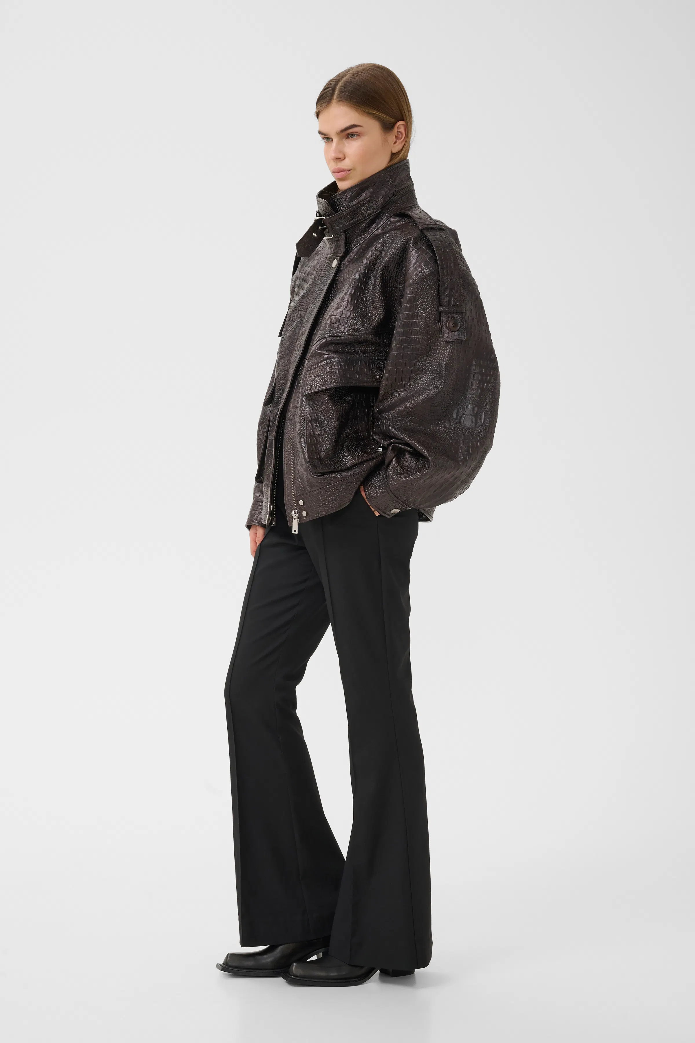GZtori Leren jas LOOKBOOK FRONT 10911533-109602