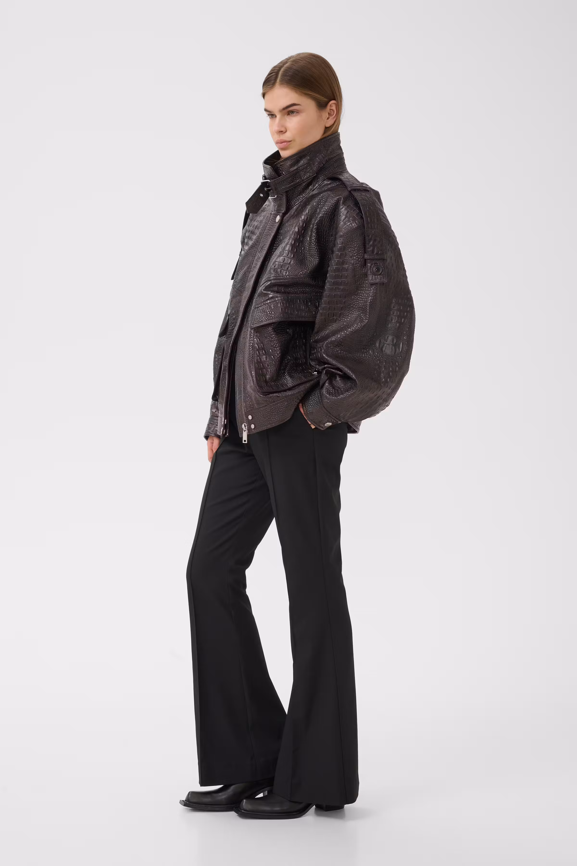 GZtori Leren jas LOOKBOOK FRONT 10911533-109602