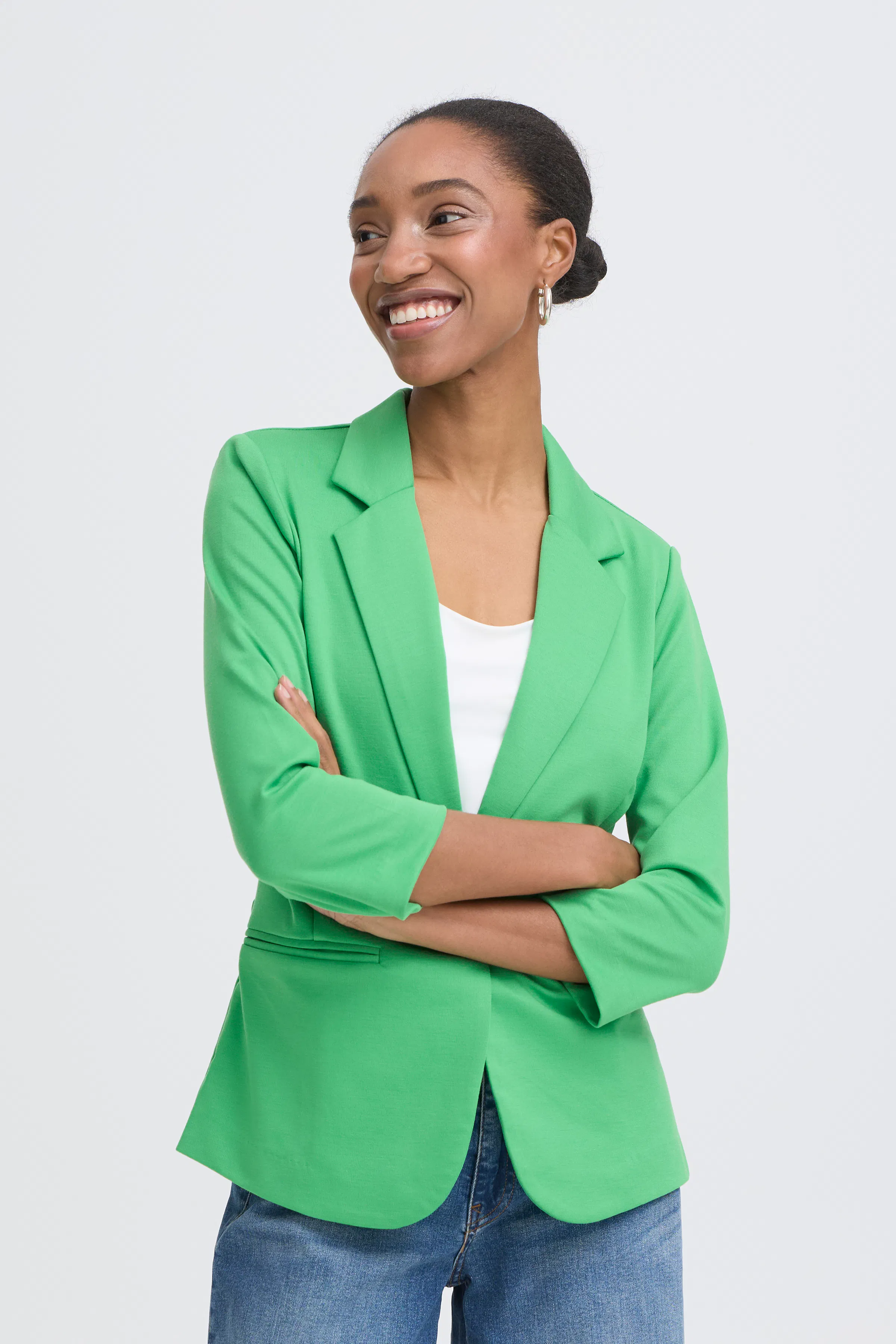 ICHI IHKATE PIQUE BL - Blazer - blithe/lichtblauw
