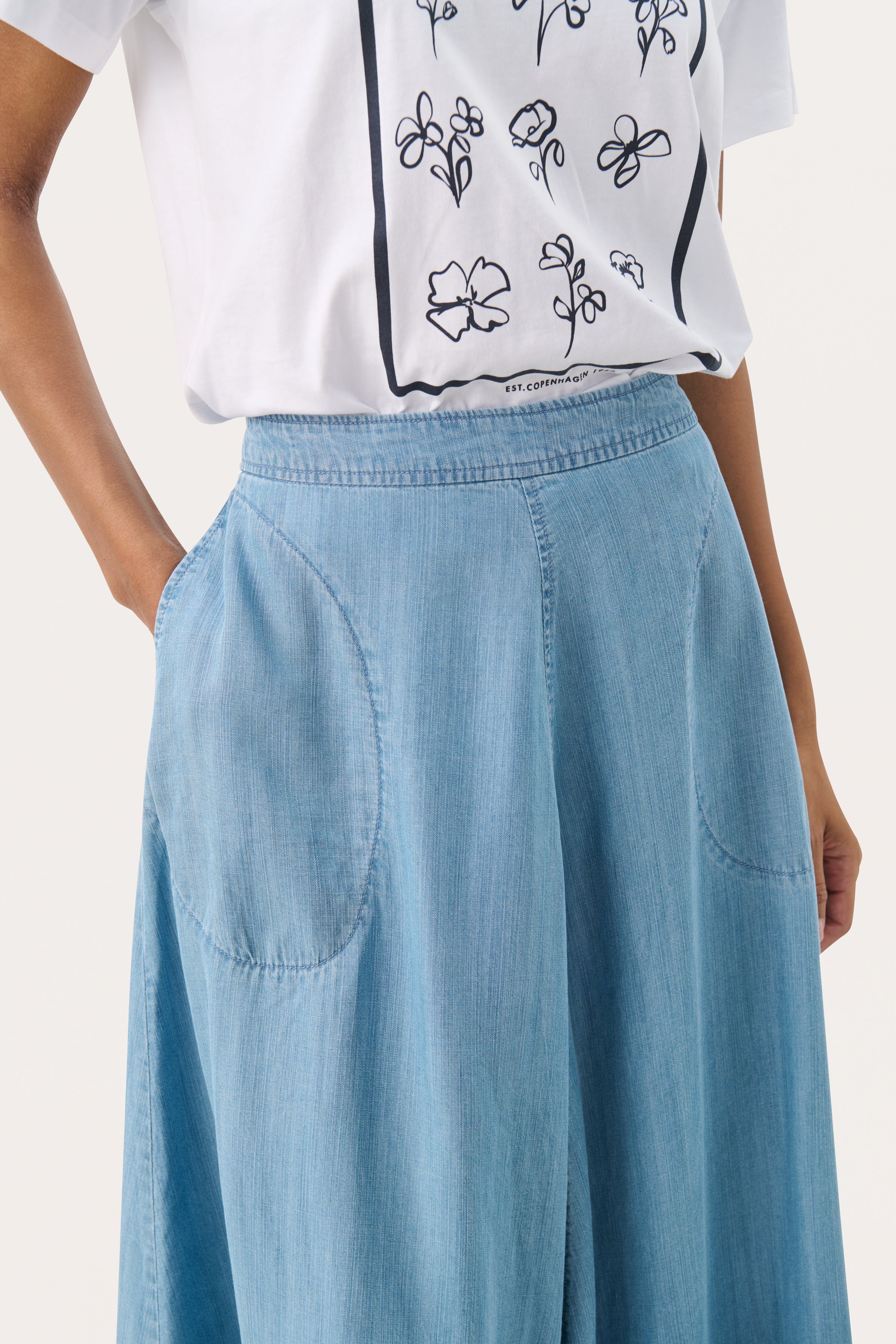 PernillePW Denim skirt LOOKBOOK DETAIL 30306819-300155