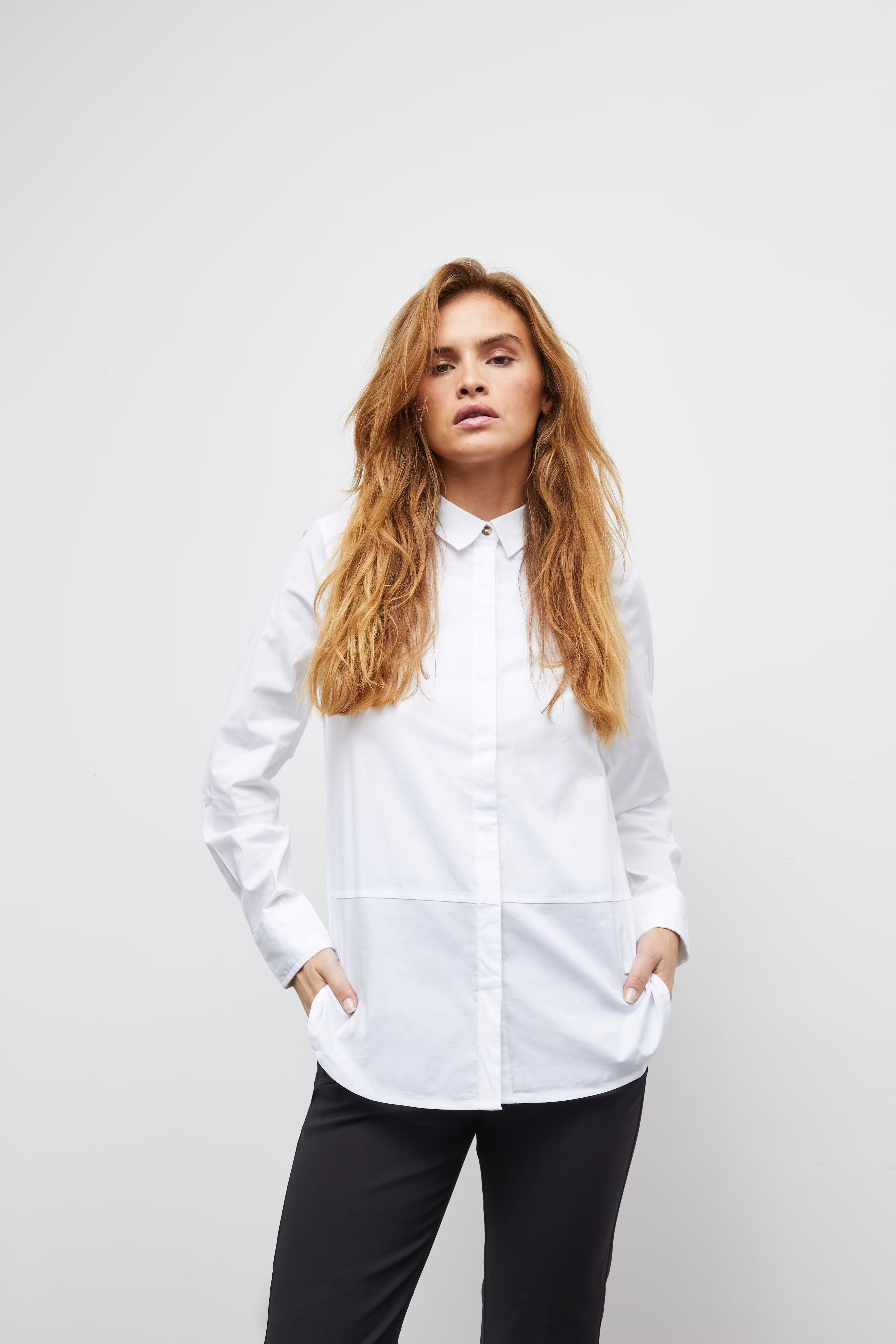 PzElena Langermet skjorte LOCATION NONE 50204794-5000101