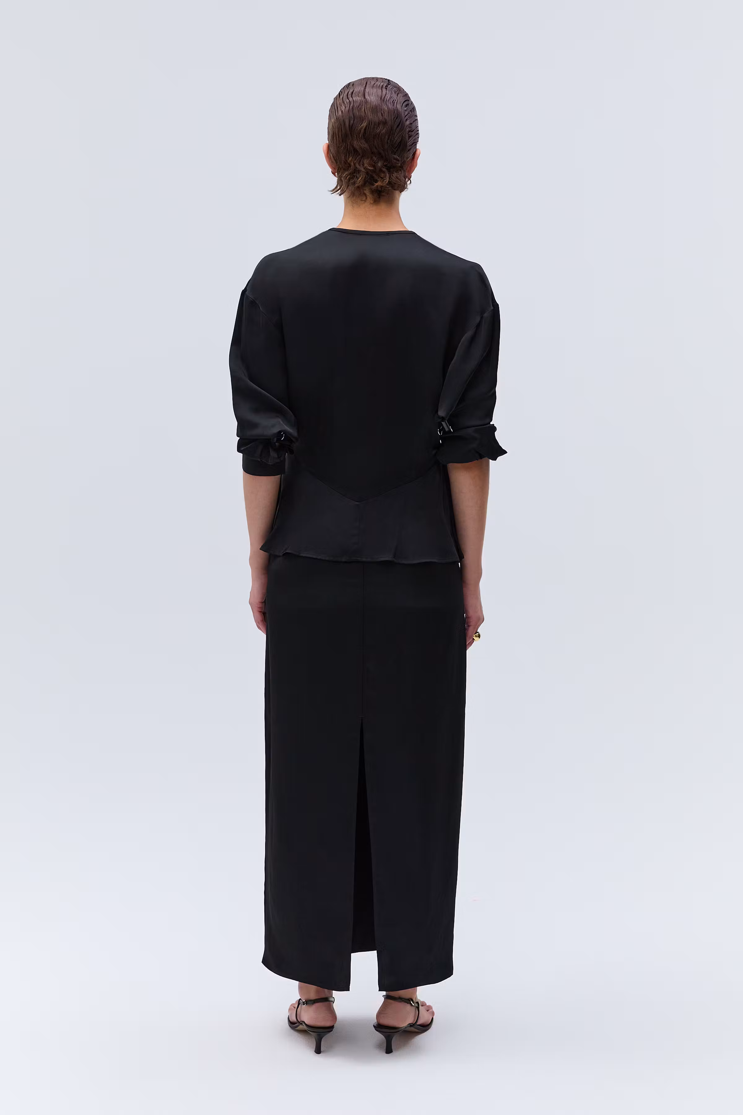 IOSage Skirt LOOKBOOK BACK 30600796-BK999