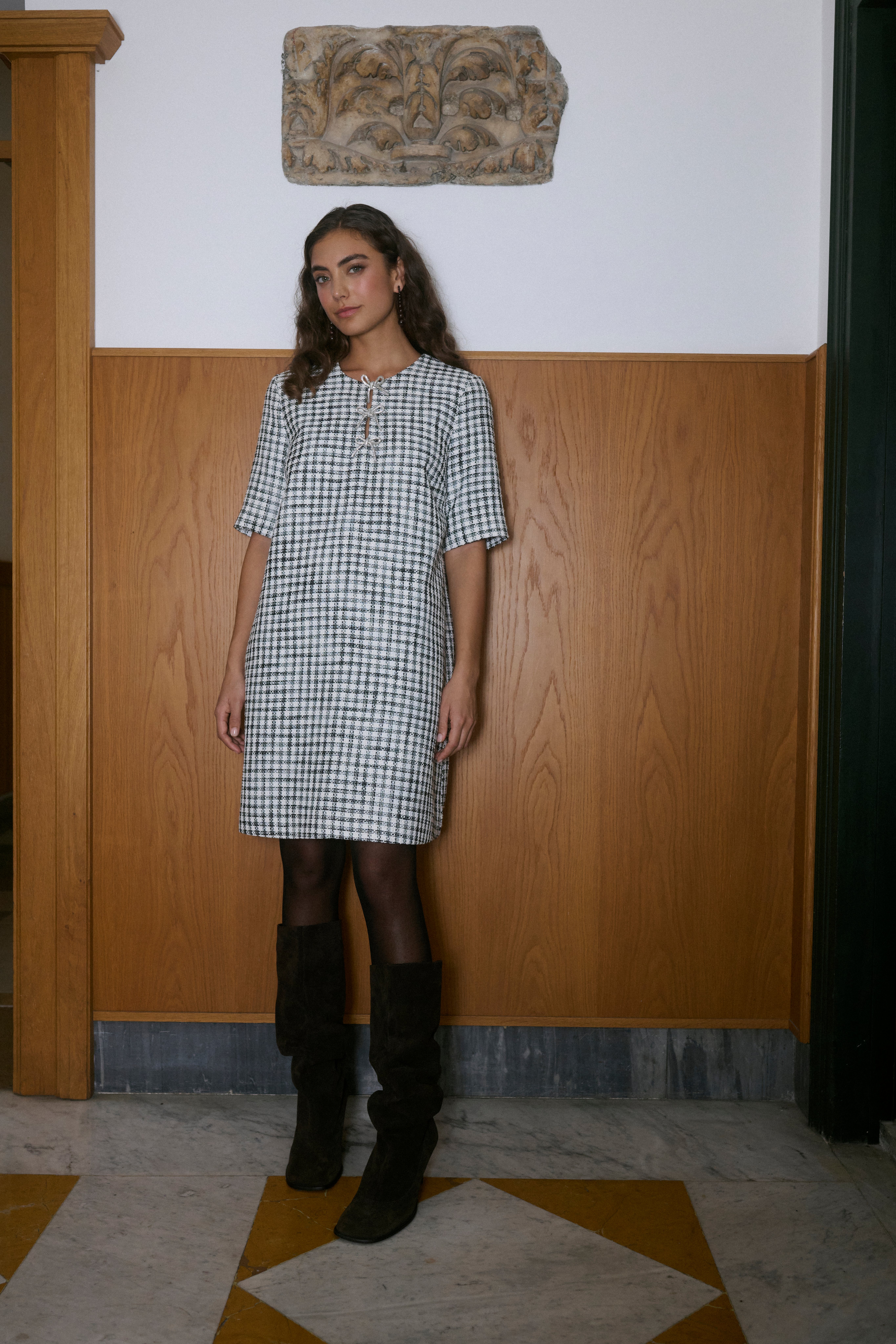 CUheaven Bouclékjole med sløyfer LOCATION NONE 50112515-108698