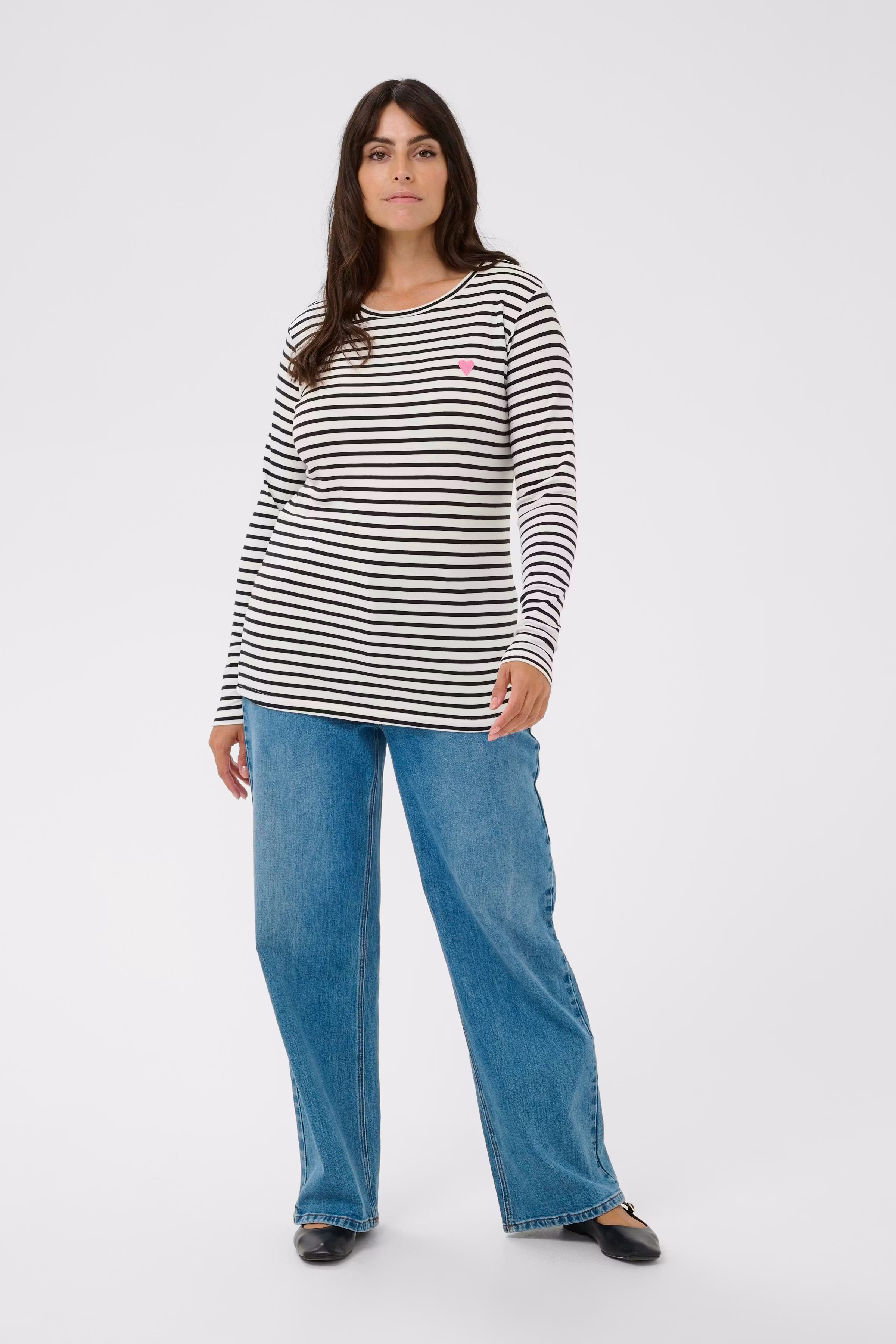 KClia Striped Blouse LOOKBOOK FRONT 10580179-109322