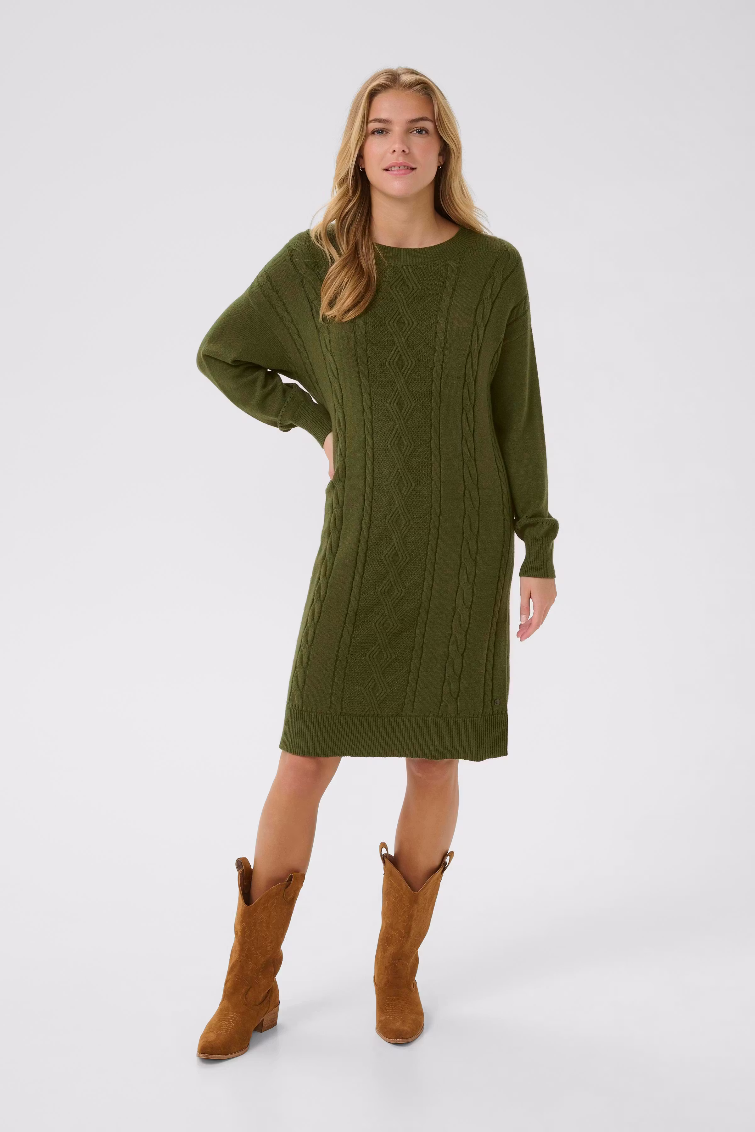 CRDela Knit dress LOOKBOOK FRONT 10612876-190419