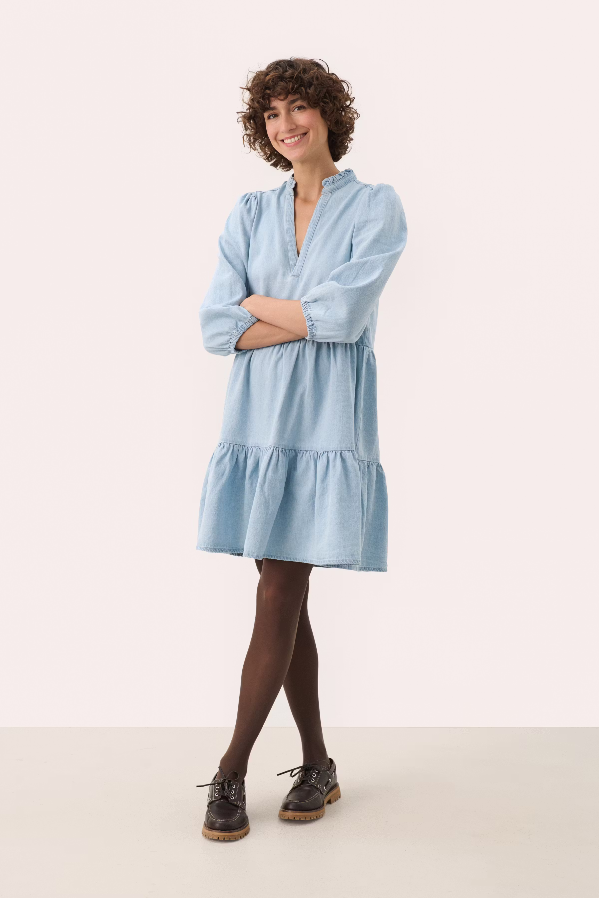 ViggasiPW Denim Hemdblusenkleider LOOKBOOK FRONT 30309919-300154