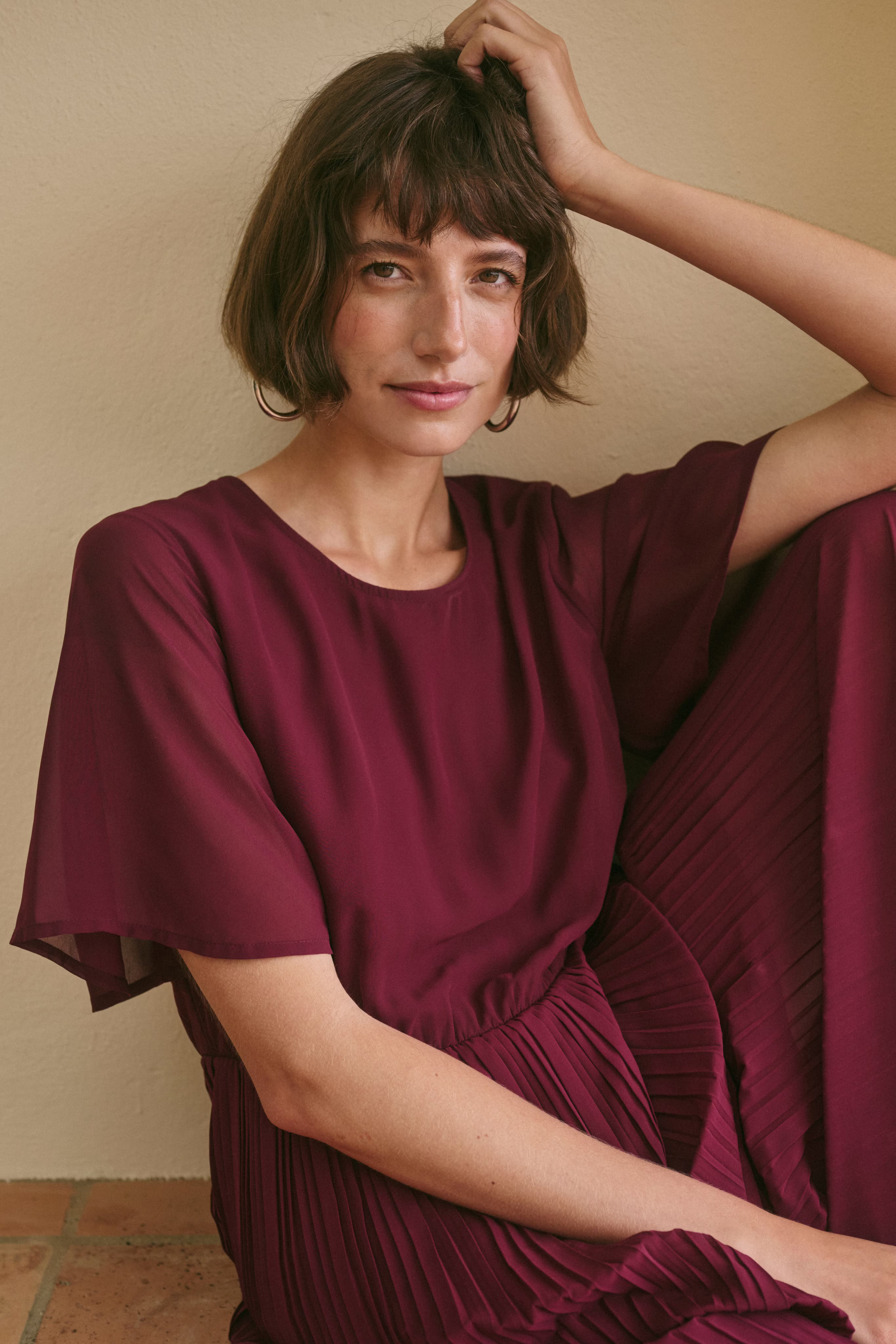 CUbellis Pleated dress LOCATION NONE 50113633-191526