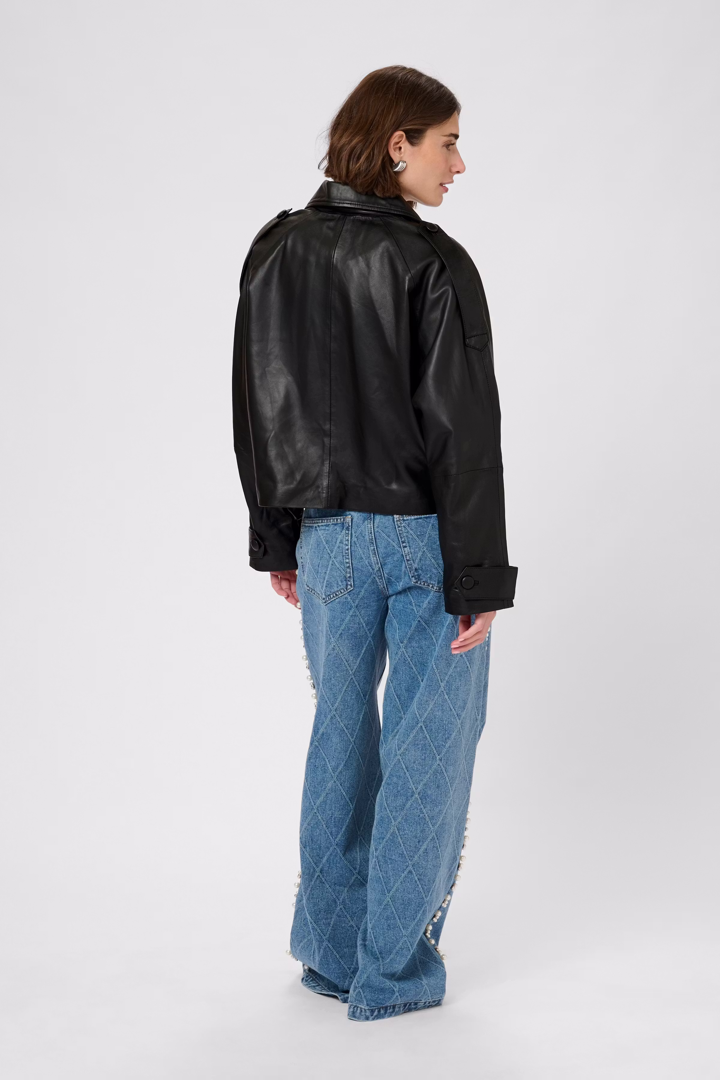 CUlima Lederjacke LOOKBOOK BACK 50112349-500012