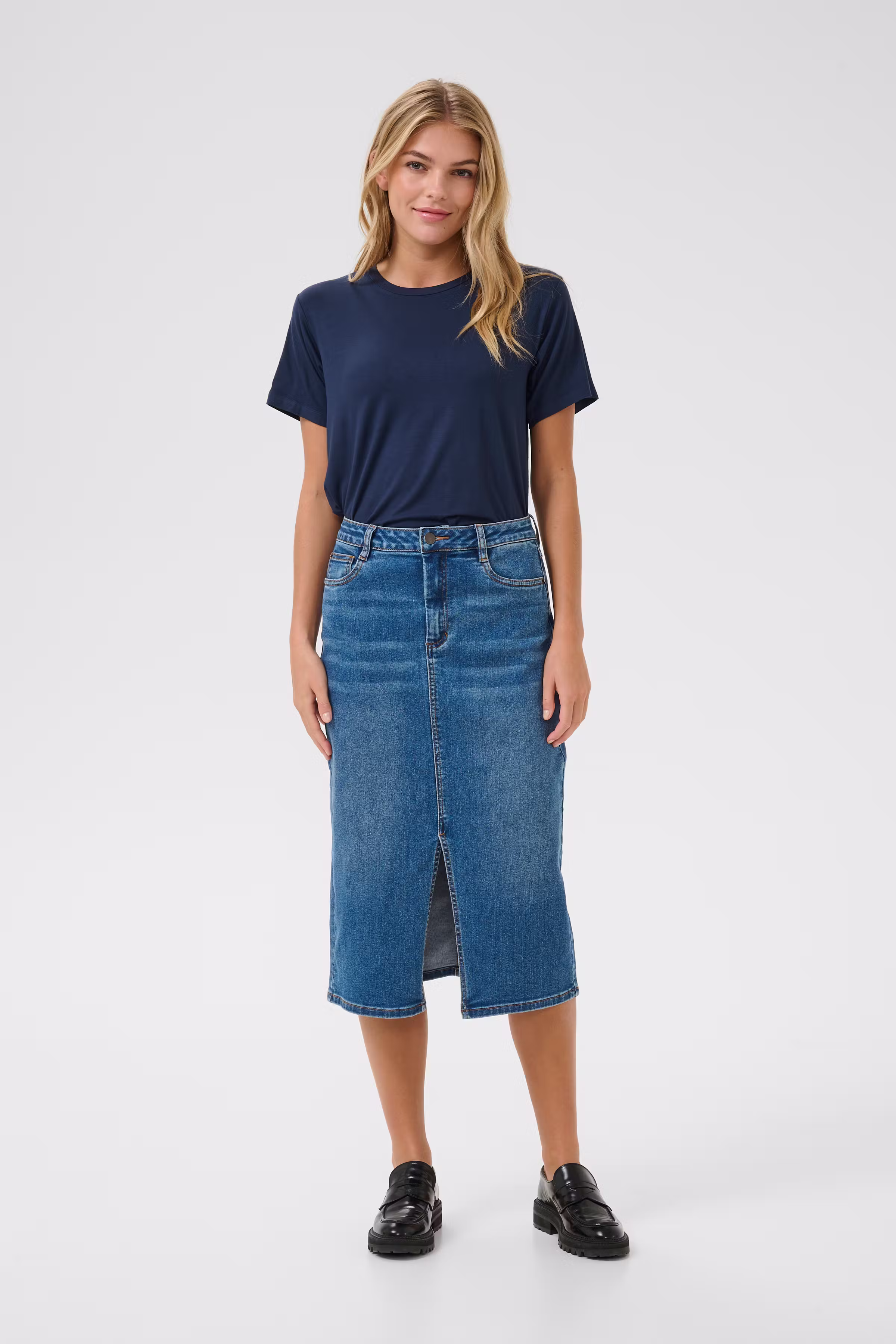 KAsinem Denim Skirt LOOKBOOK FRONT 10509517-102272