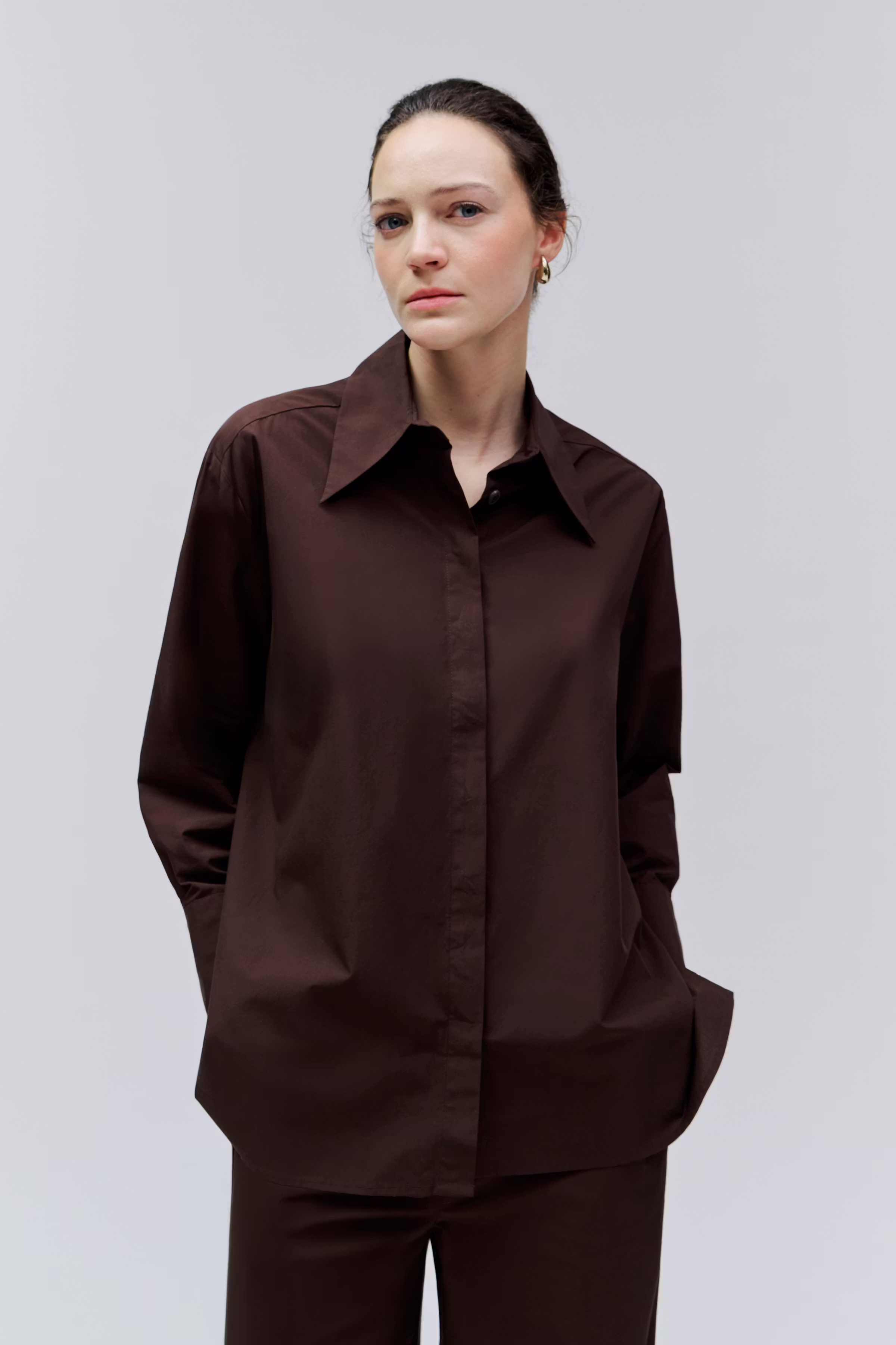 ELVIE Overhemd LOOKBOOK FRONT 30600593-BR280