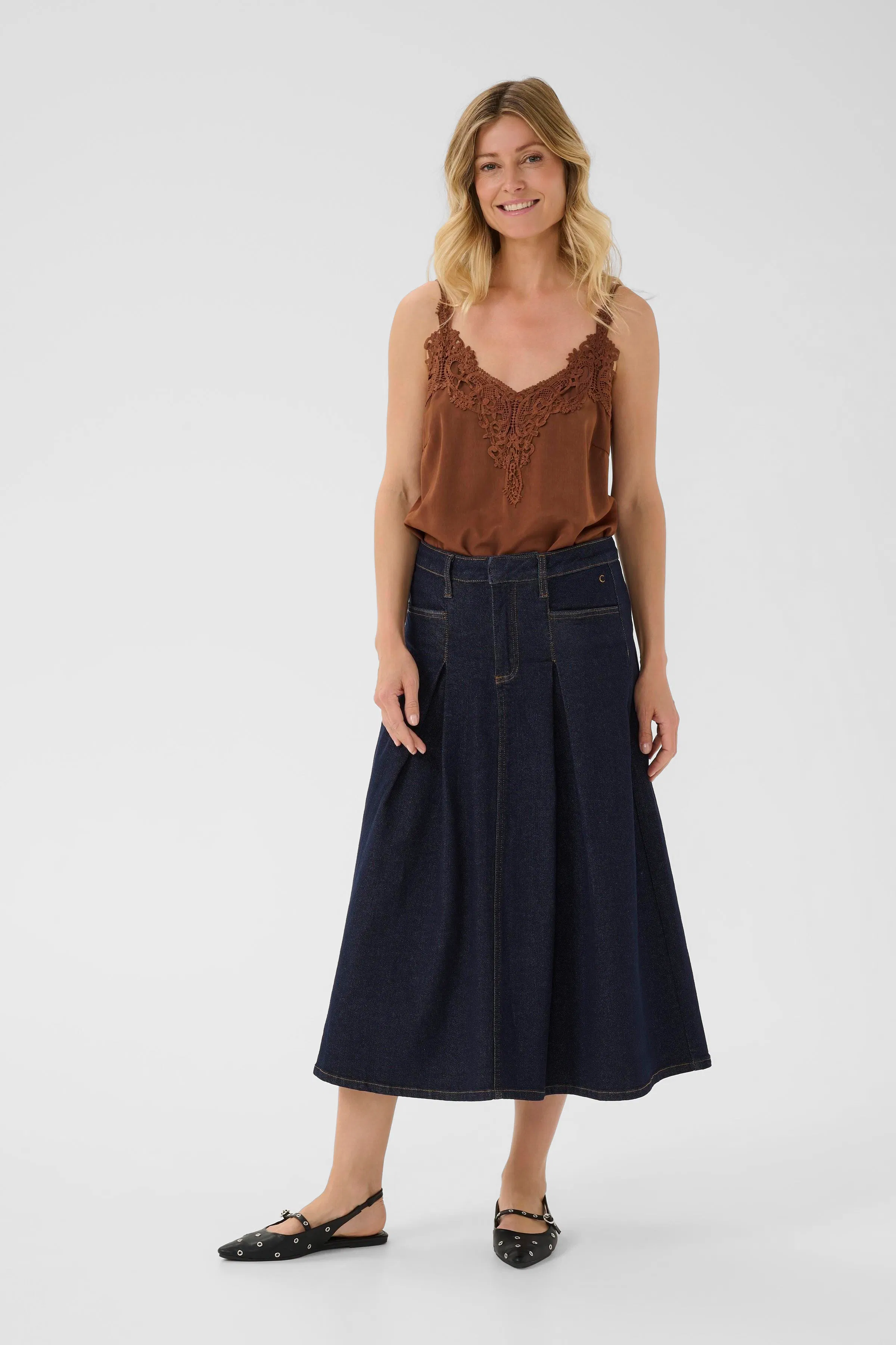 CRRobina Nederdel LOOKBOOK FRONT 10614138-108126