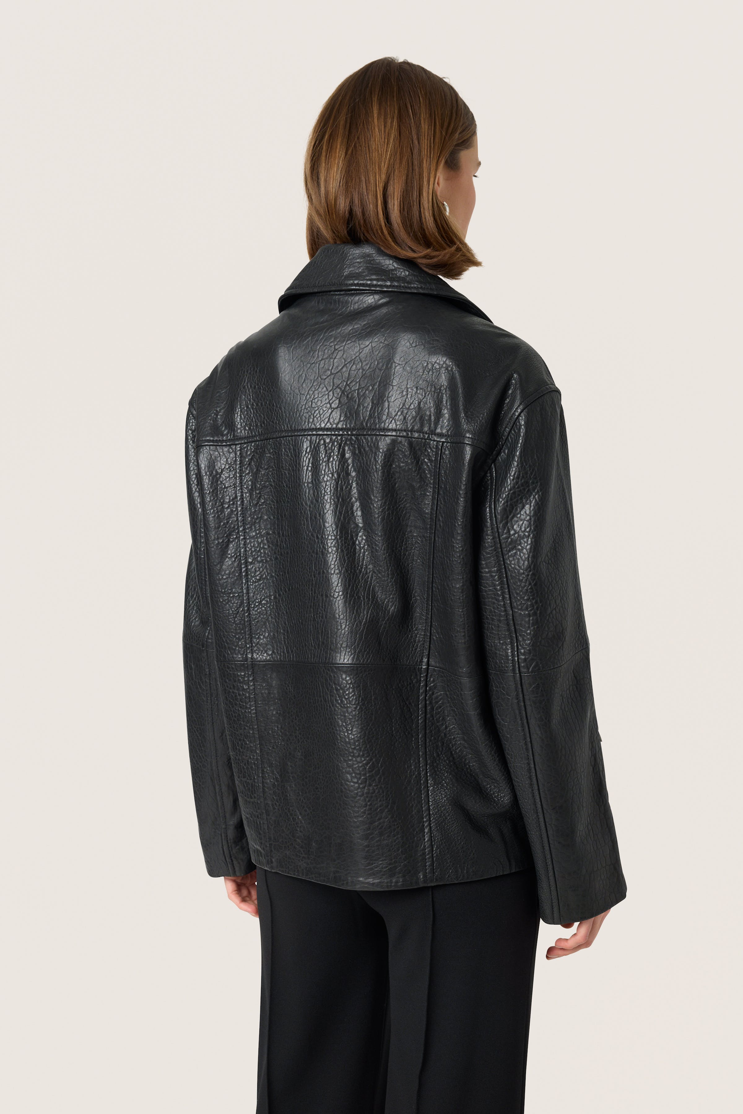 SLGinnie Leather jacket LOOKBOOK BACK 30408277-194008