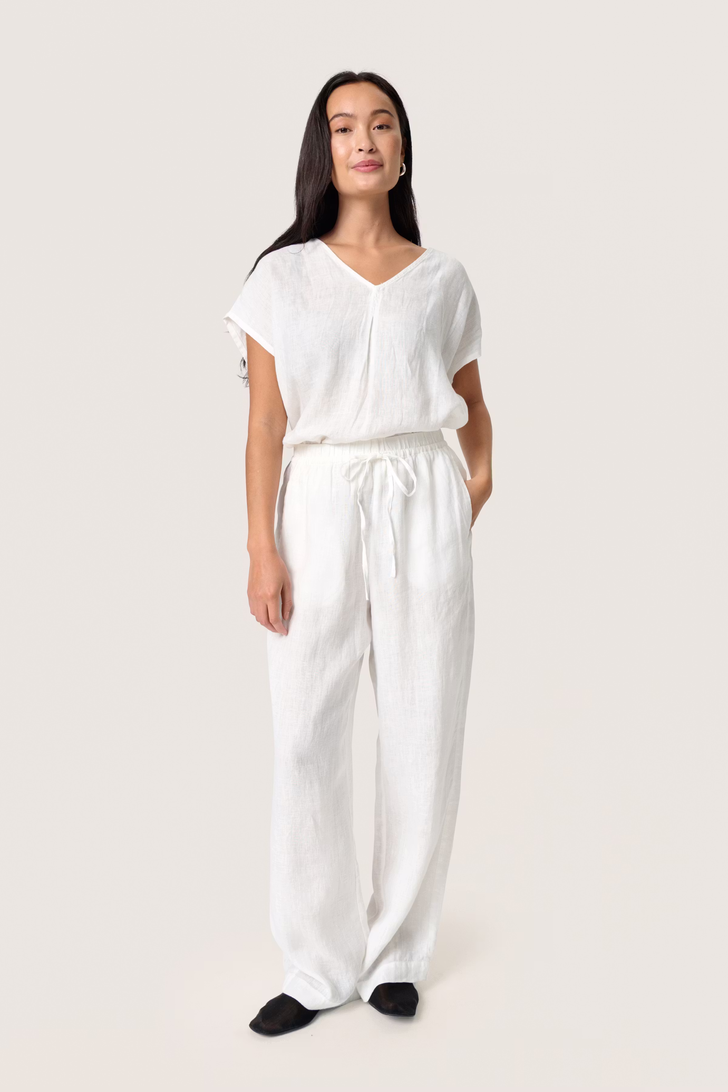 SLCelian Linen Trousers LOOKBOOK FRONT 30408216-111001
