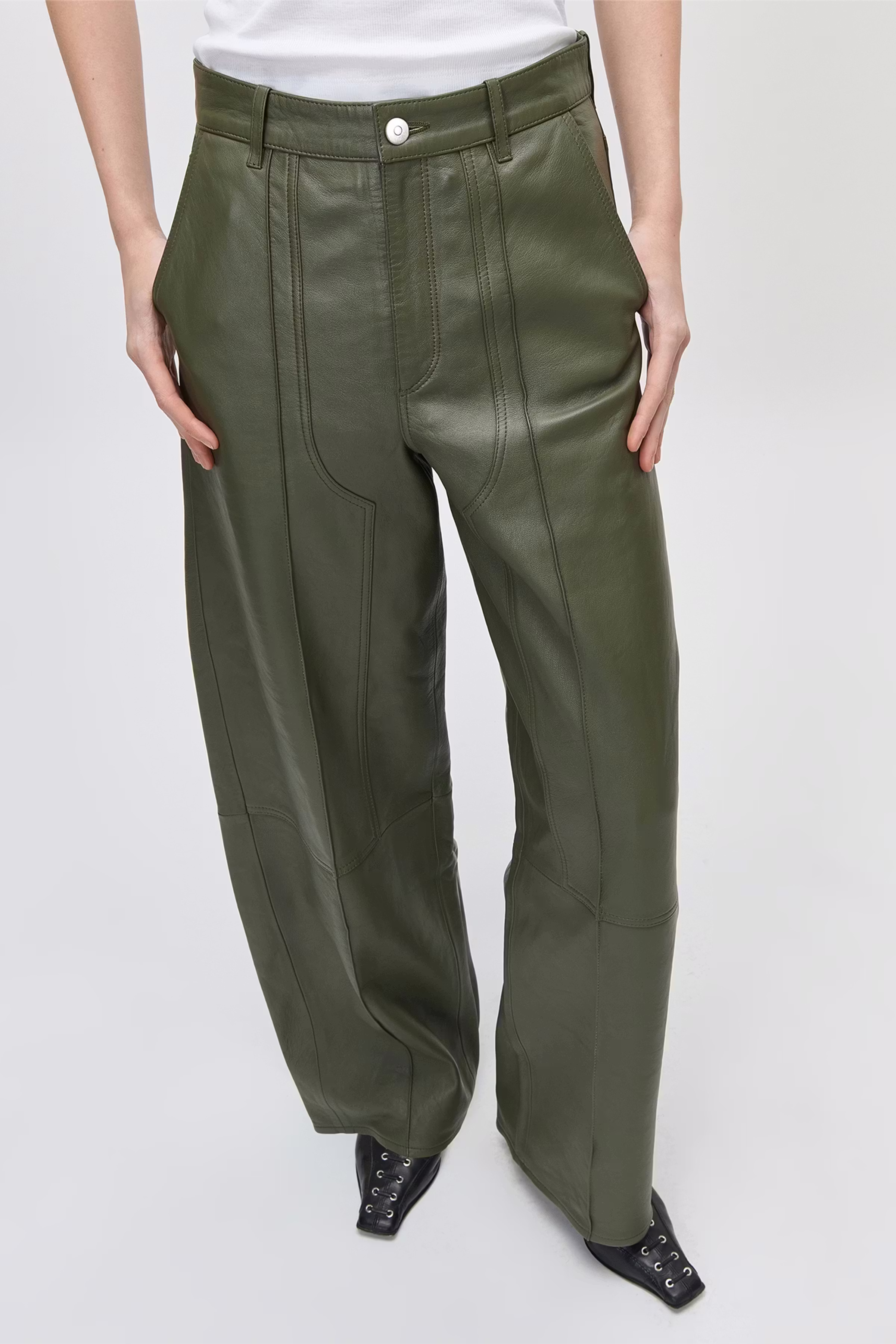 IOLESLIE Trousers LOOKBOOK FRONT 30600691-GR533