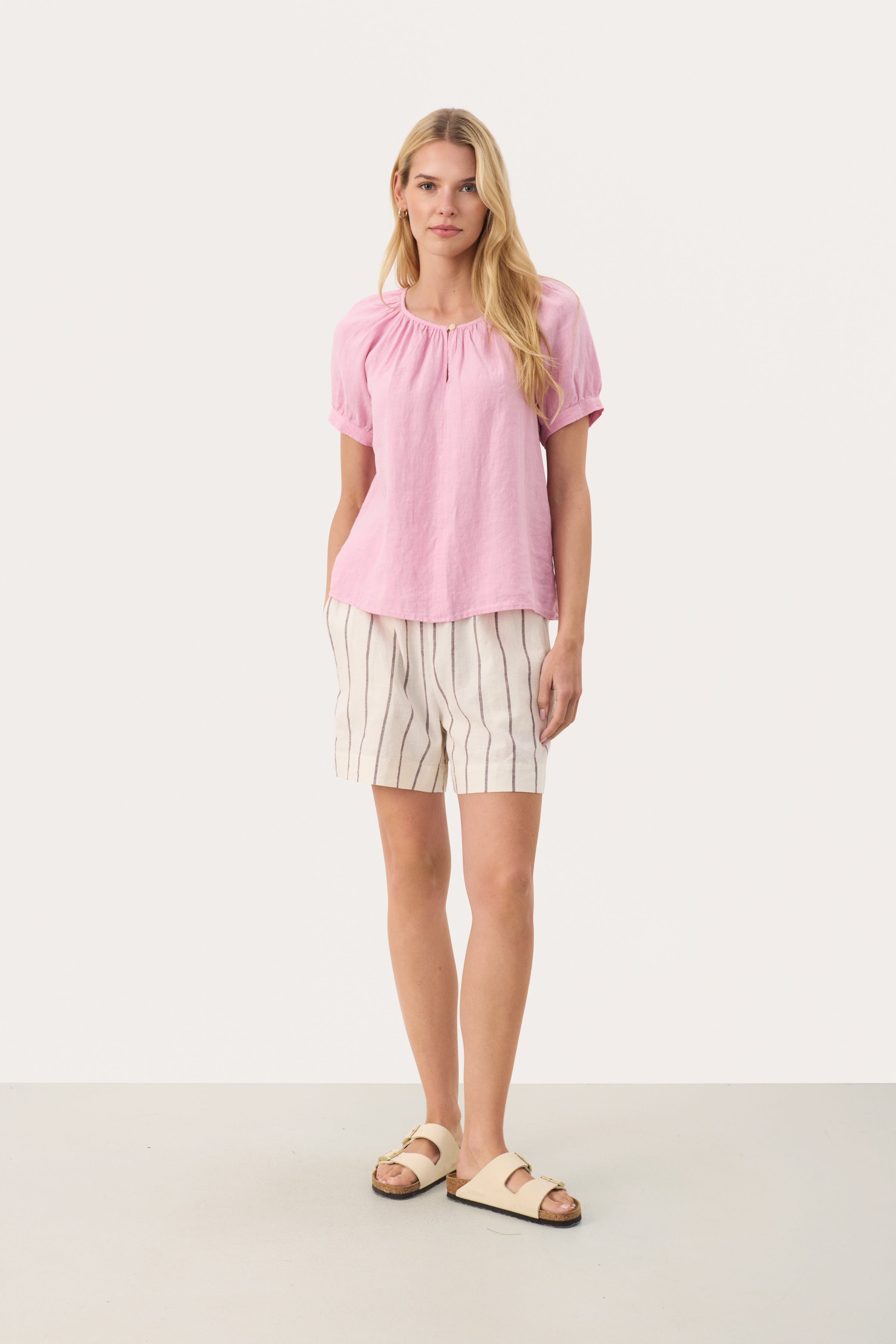 RosannaPW Leinen Bluse LOOKBOOK FRONT 30309703-142305