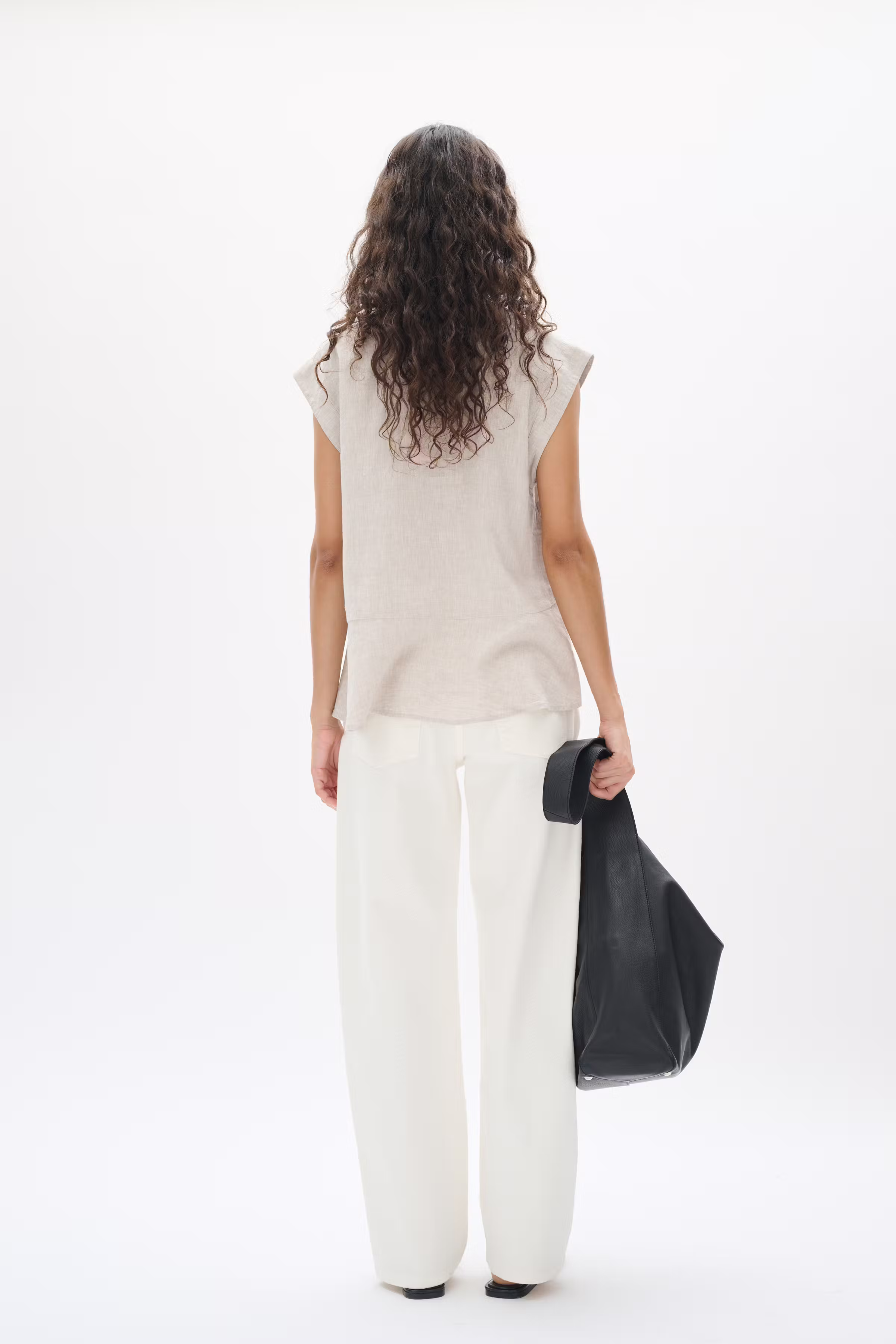 RimoneIW Hør Top LOOKBOOK BACK 30110361-1304031