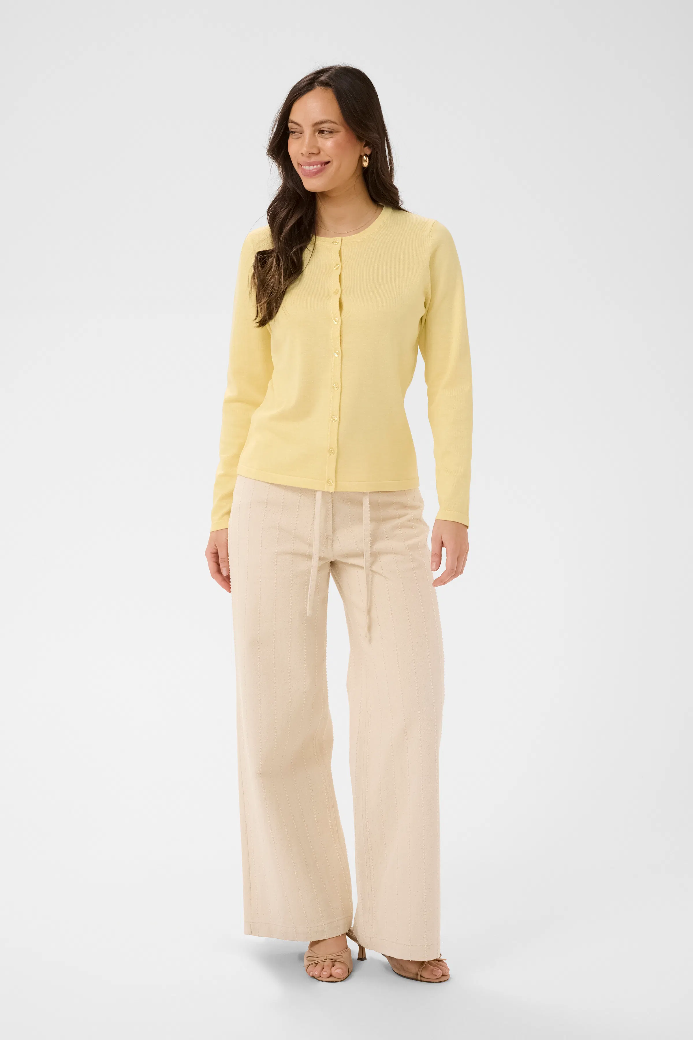 MilaSZ R-Neck Cardigan LOOKBOOK FRONT 30500005-1207181