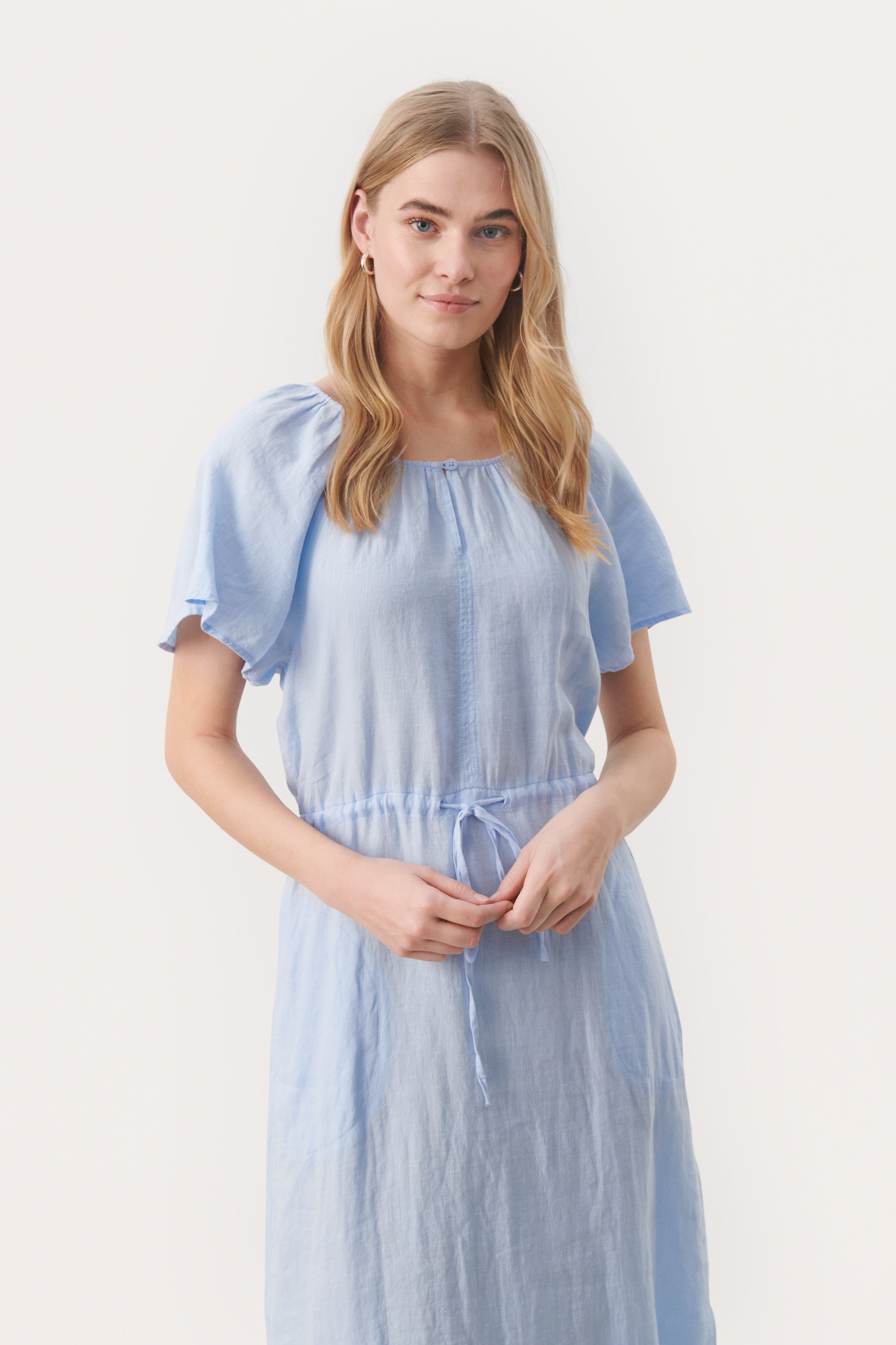 GeolinePW Lange linnen jurk LOOKBOOK FRONT 30308590-154031