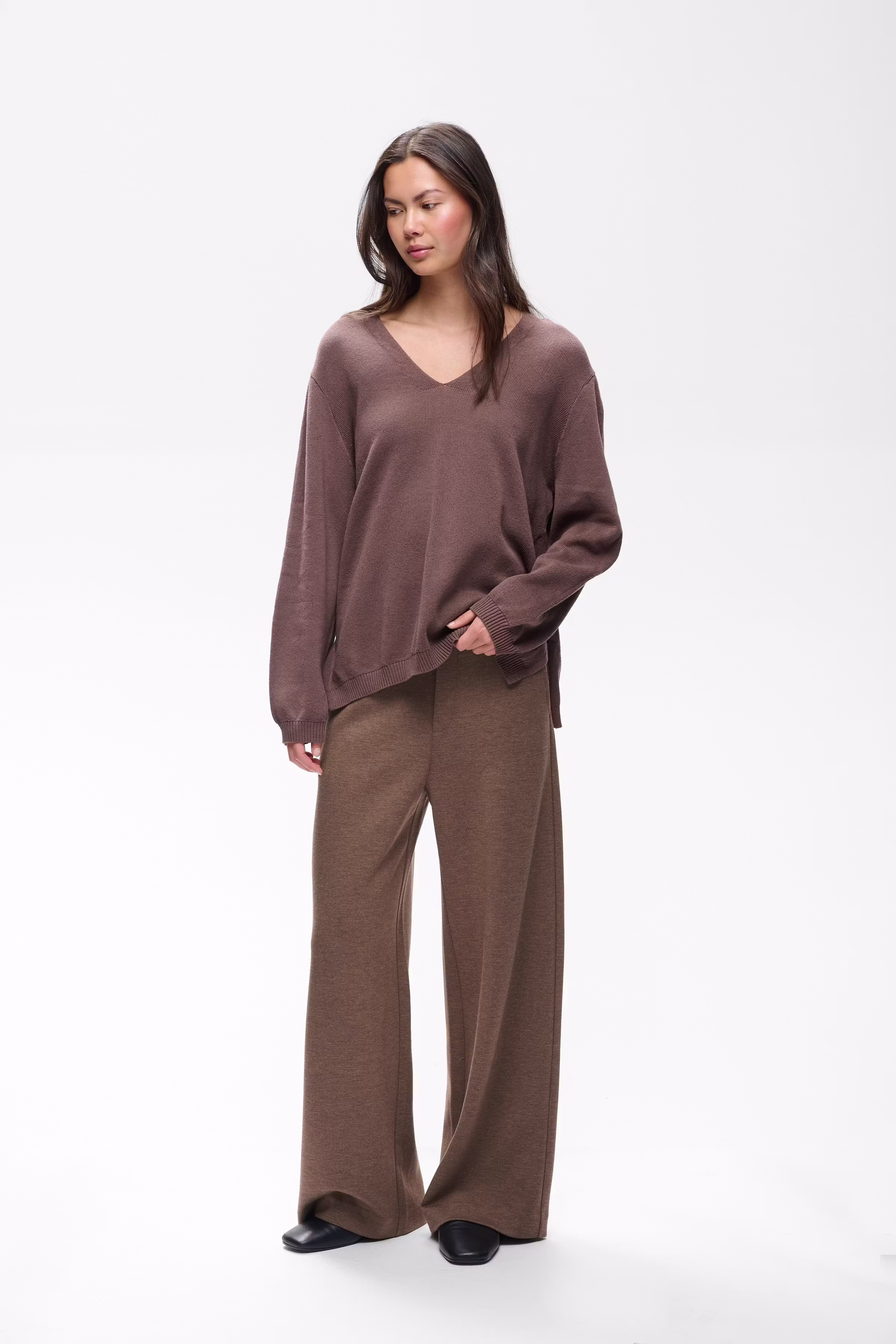 GincetteIW Melange Trousers LOOKBOOK FRONT 30110741-1813071