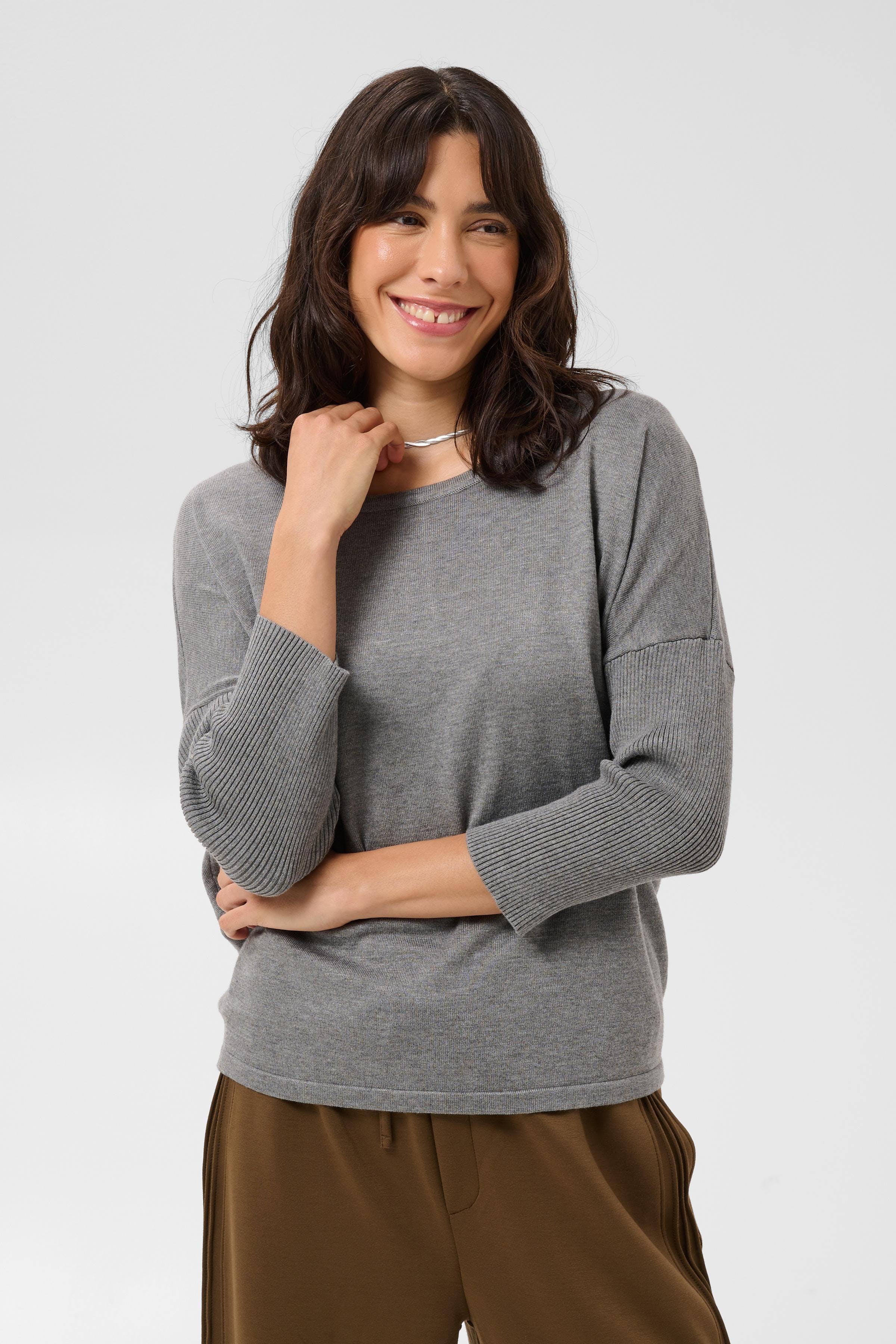 MilaSZ R-Neck Pullover LOOKBOOK FRONT 30500003-1739141